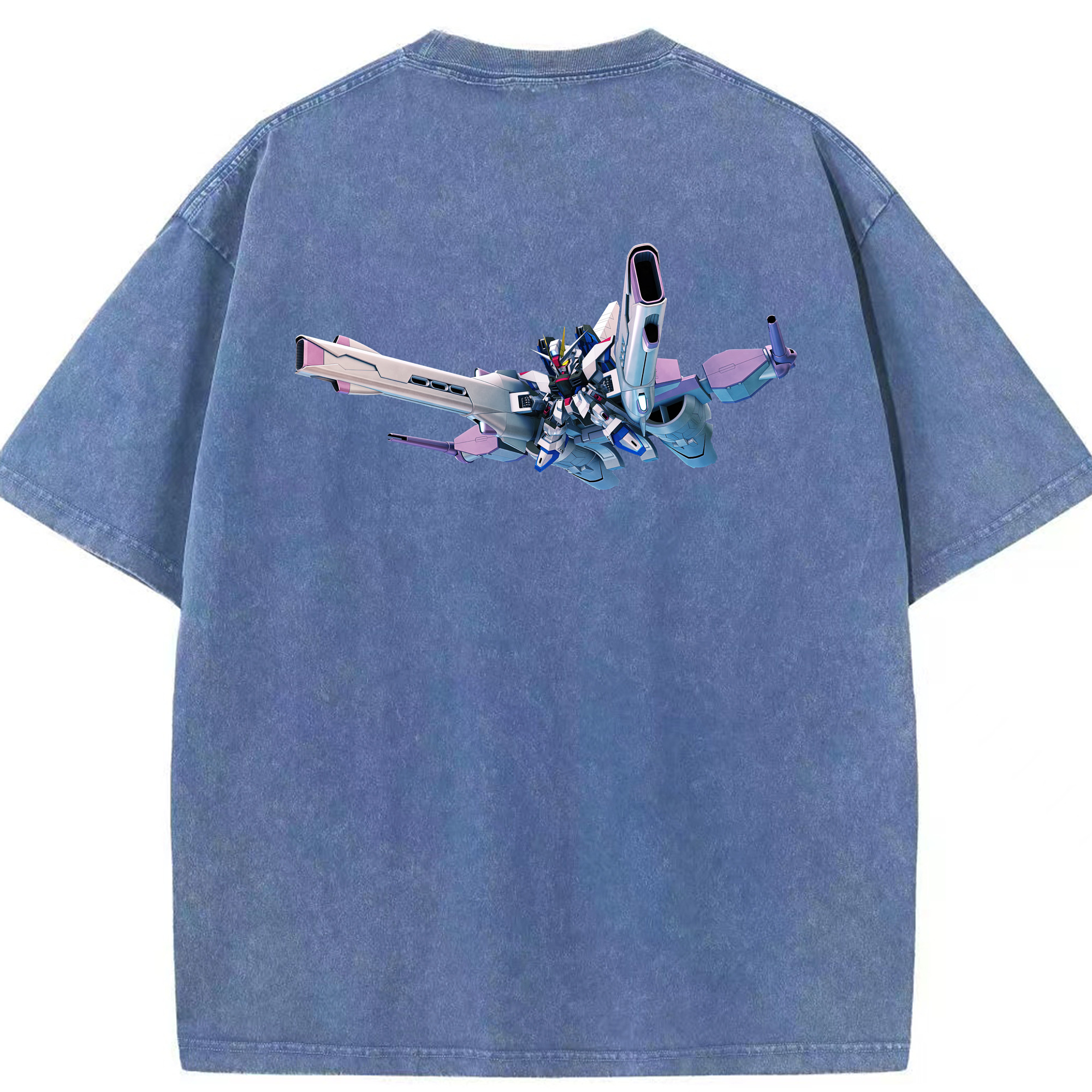 （画像用） 機動戦士ガンダム Mobile Suit Gundam 綿100% ヴィンテージ風 半袖Tシャツ（背面プリント）