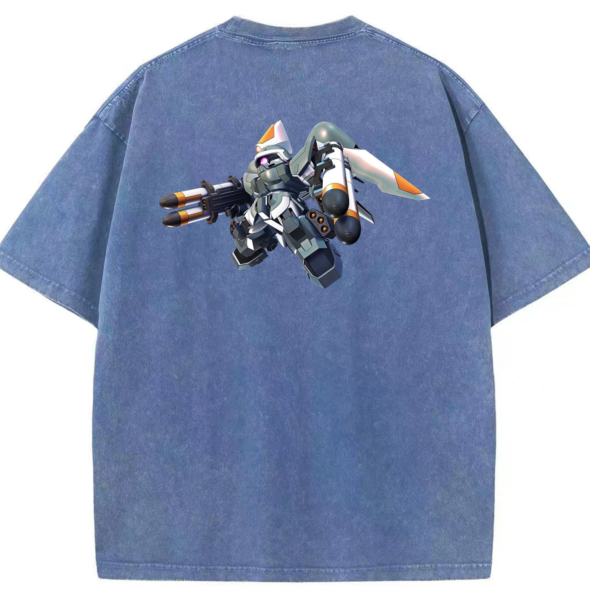 （画像用） 機動戦士ガンダム Mobile Suit Gundam 綿100% ヴィンテージ風 半袖Tシャツ（背面プリント）