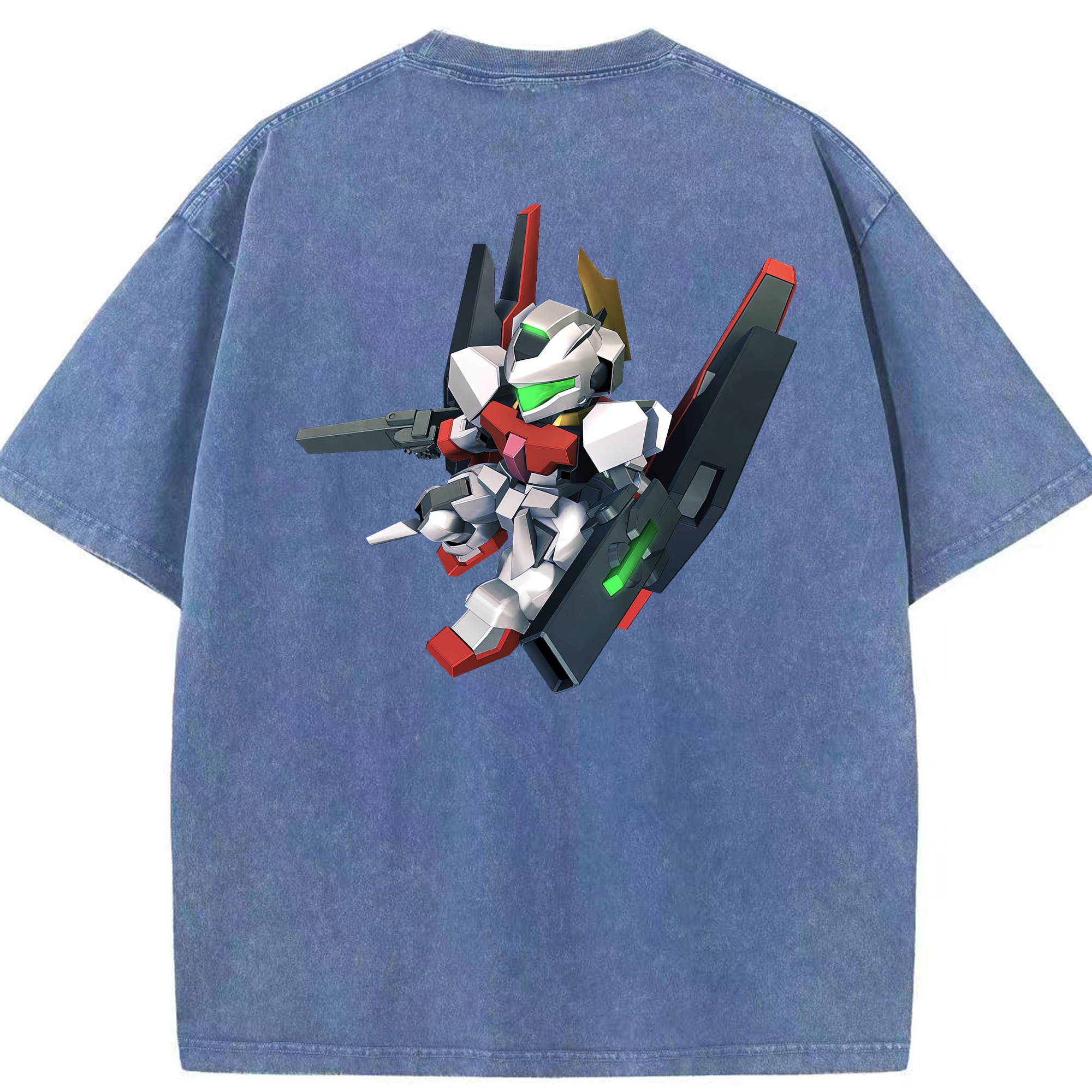 （画像用） 機動戦士ガンダム Mobile Suit Gundam 綿100% ヴィンテージ風 半袖Tシャツ（背面プリント）