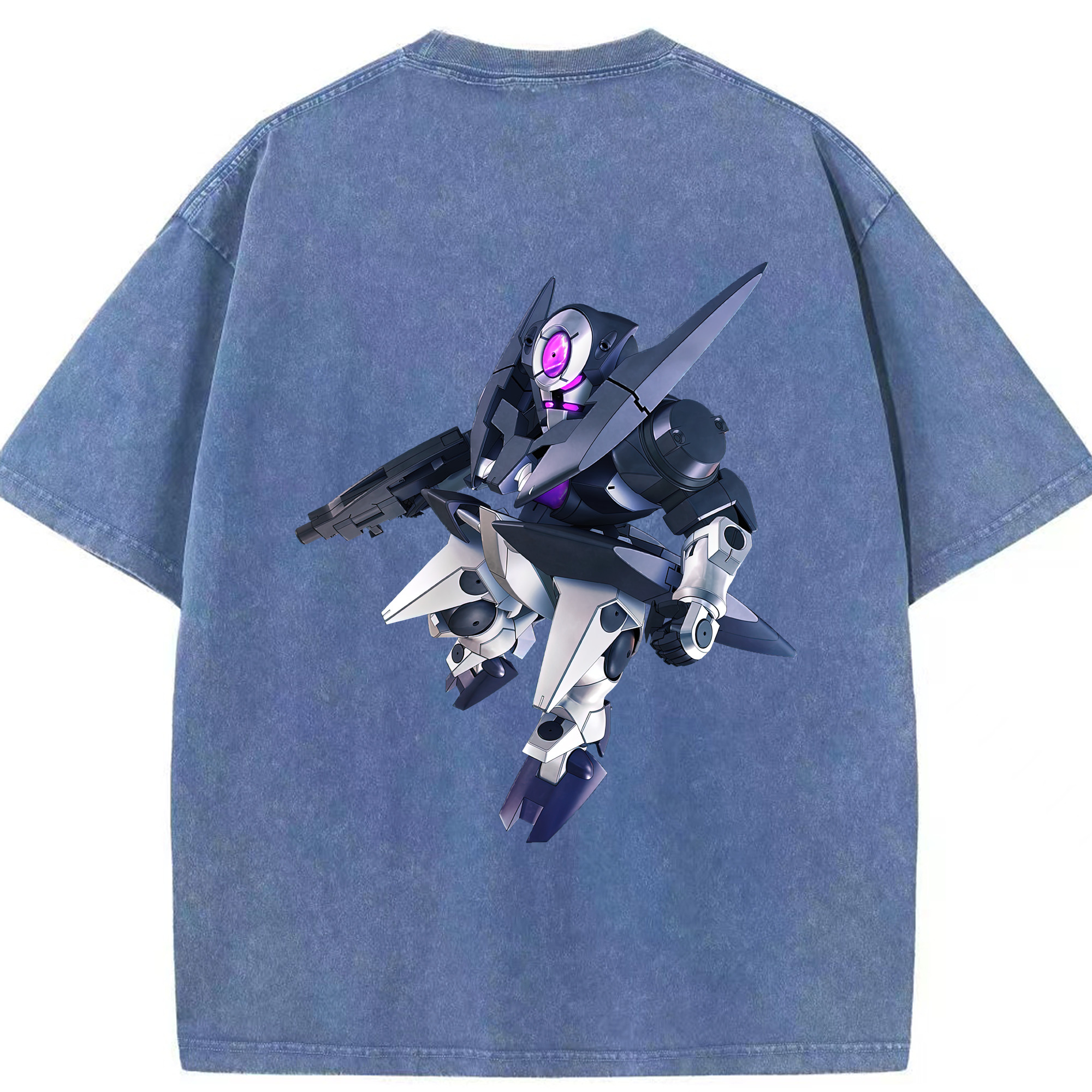 （画像用） 機動戦士ガンダム Mobile Suit Gundam 綿100% ヴィンテージ風 半袖Tシャツ（背面プリント）