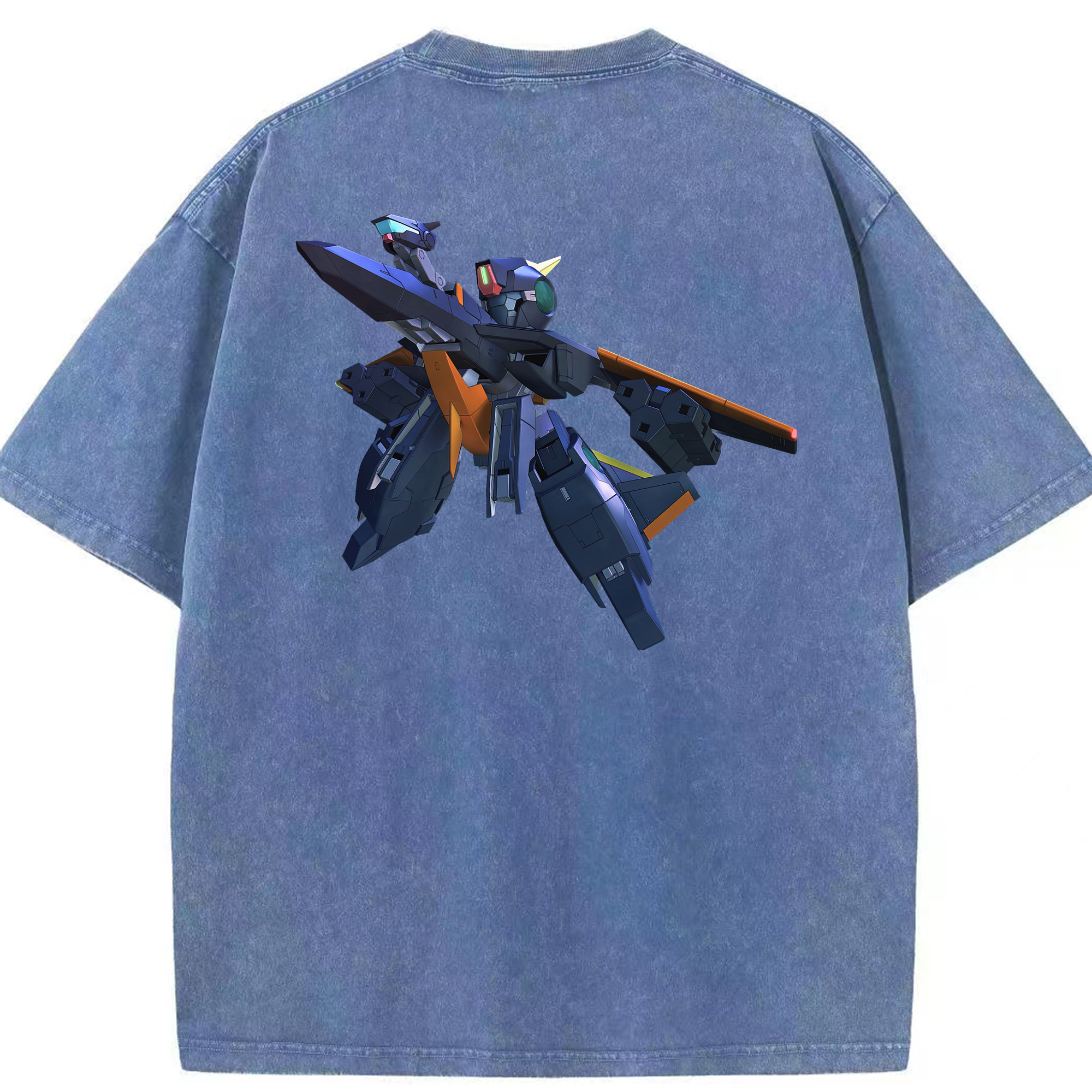 （画像用） 機動戦士ガンダム Mobile Suit Gundam 綿100% ヴィンテージ風 半袖Tシャツ（背面プリント）