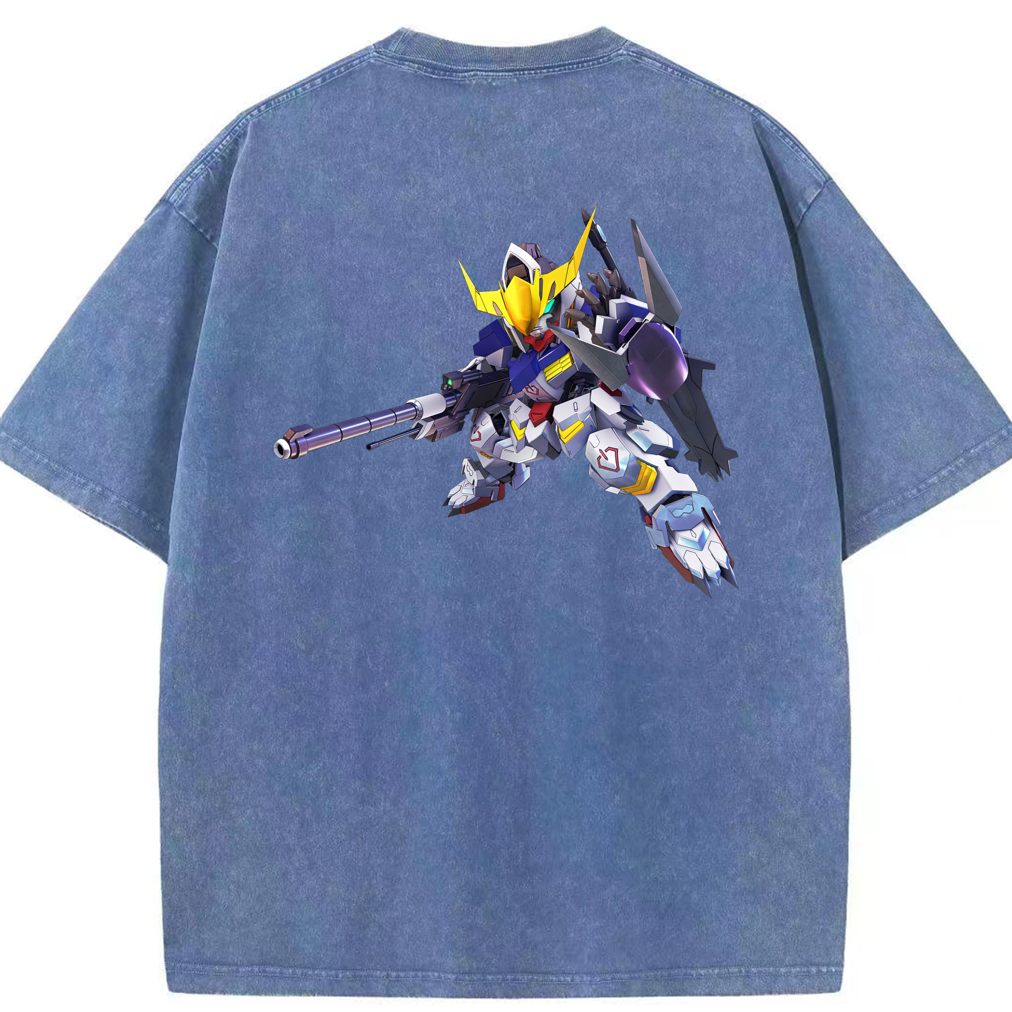 （画像用） 機動戦士ガンダム Mobile Suit Gundam 綿100% ヴィンテージ風 半袖Tシャツ（背面プリント）