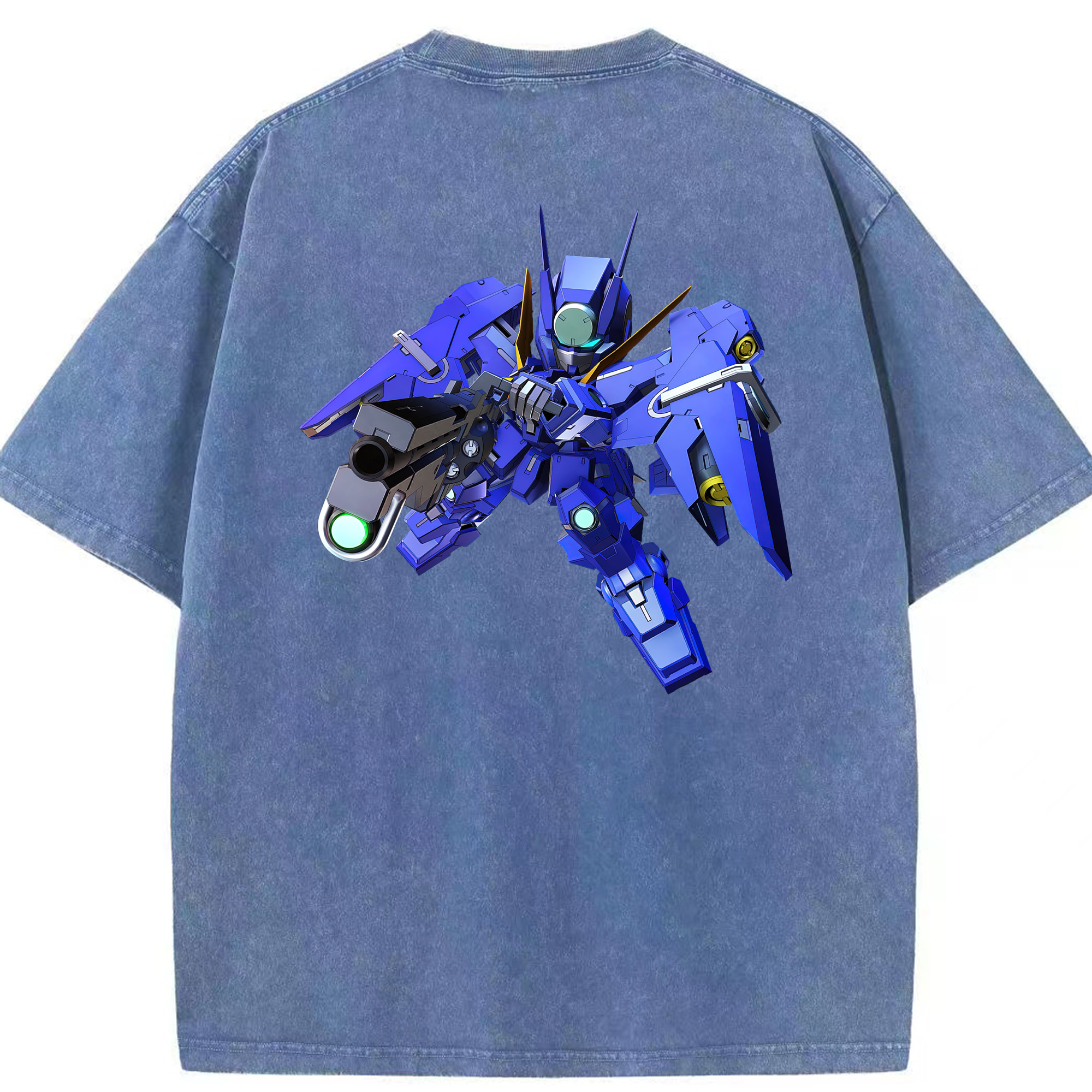 （画像用） 機動戦士ガンダム Mobile Suit Gundam 綿100% ヴィンテージ風 半袖Tシャツ（背面プリント）