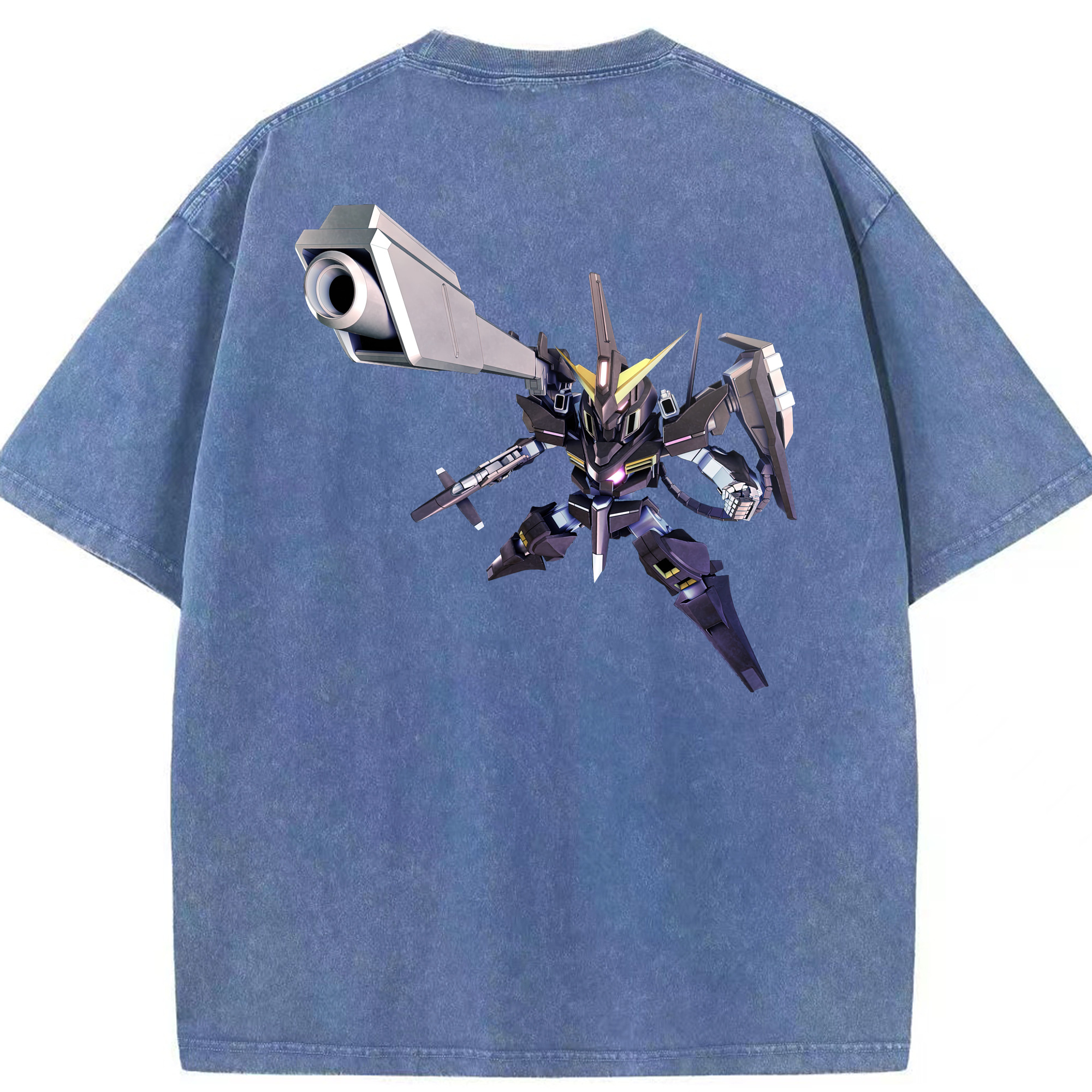 （画像用） 機動戦士ガンダム Mobile Suit Gundam 綿100% ヴィンテージ風 半袖Tシャツ（背面プリント）