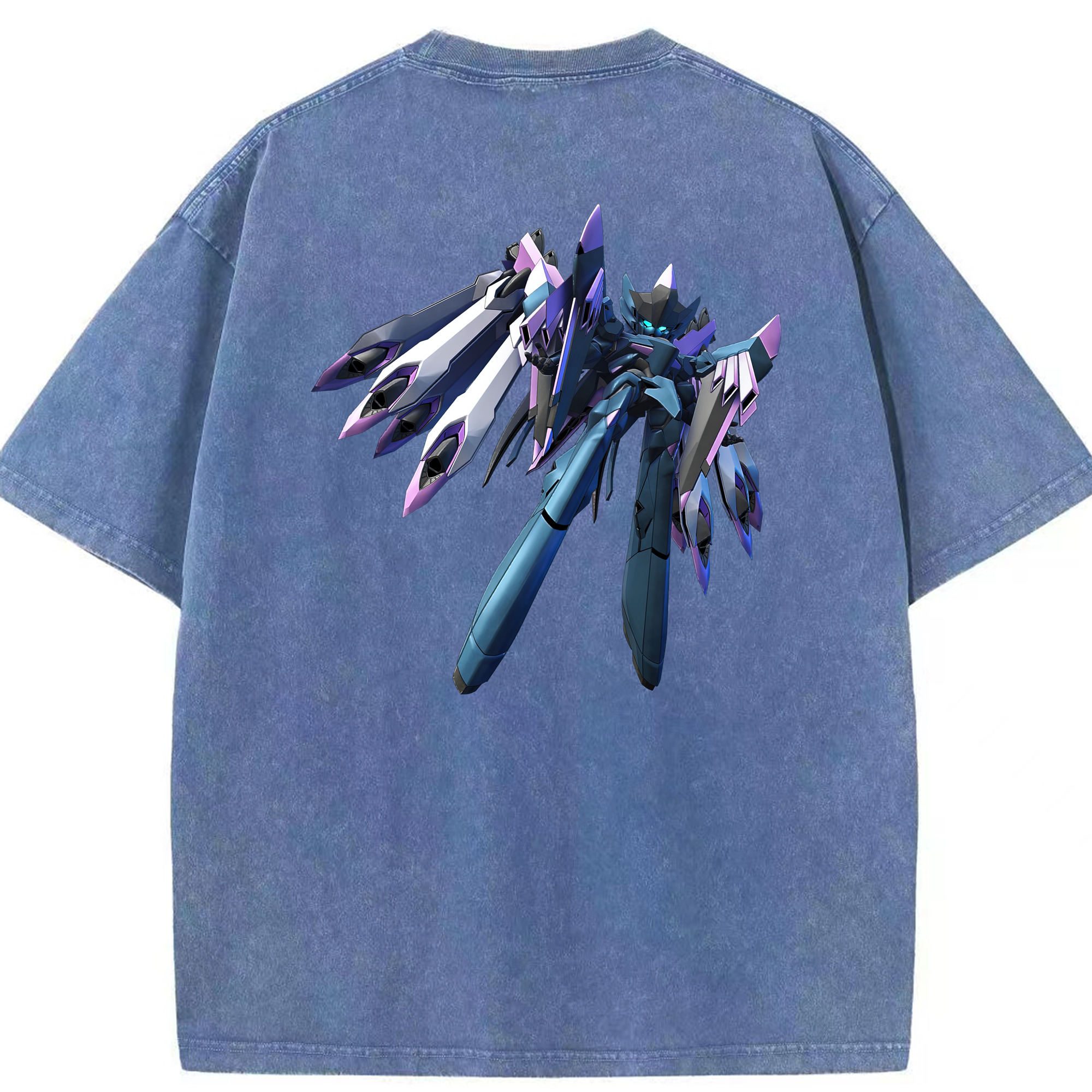（画像用） 機動戦士ガンダム Mobile Suit Gundam 綿100% ヴィンテージ風 半袖Tシャツ（背面プリント）