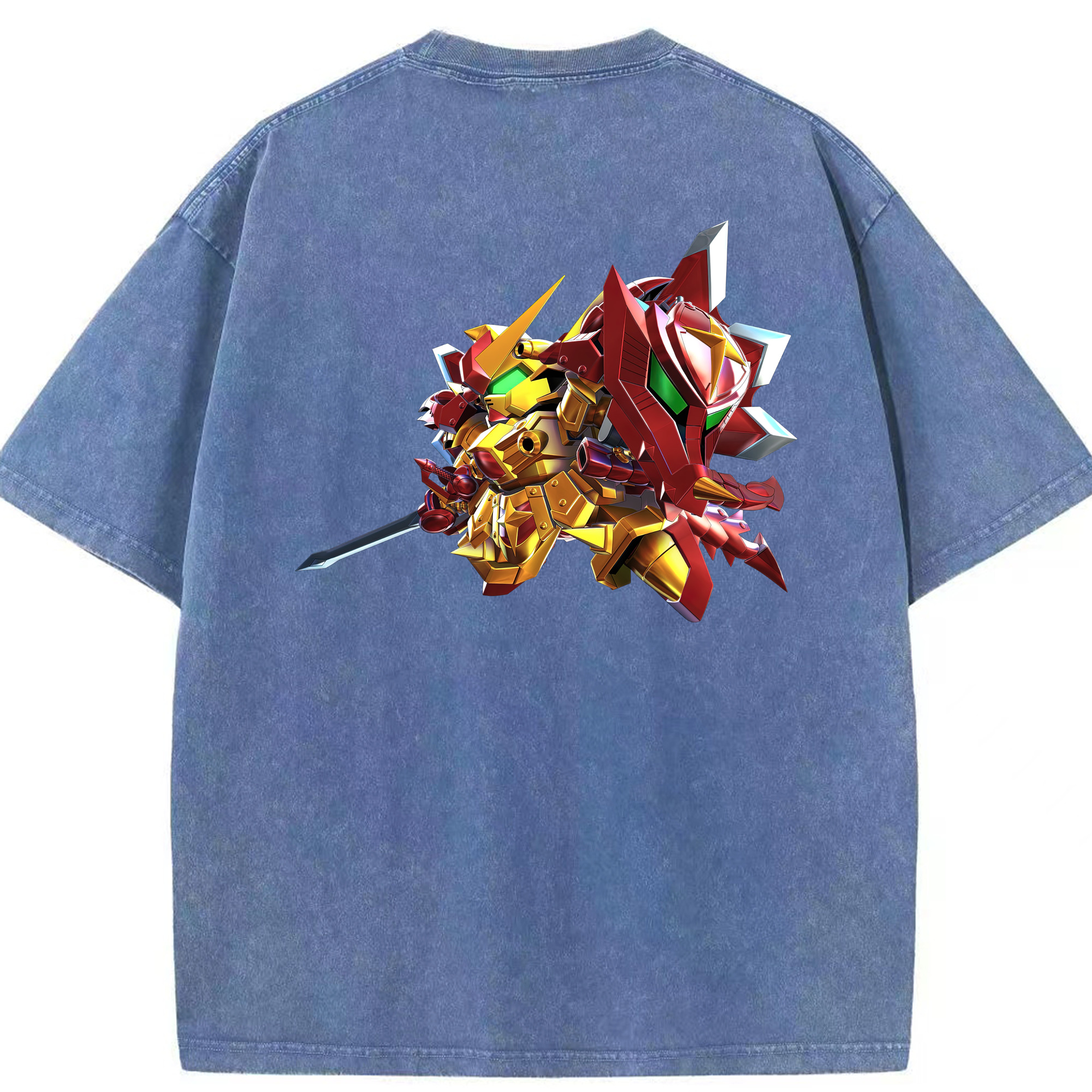 （画像用） 機動戦士ガンダム Mobile Suit Gundam 綿100% ヴィンテージ風 半袖Tシャツ（背面プリント）