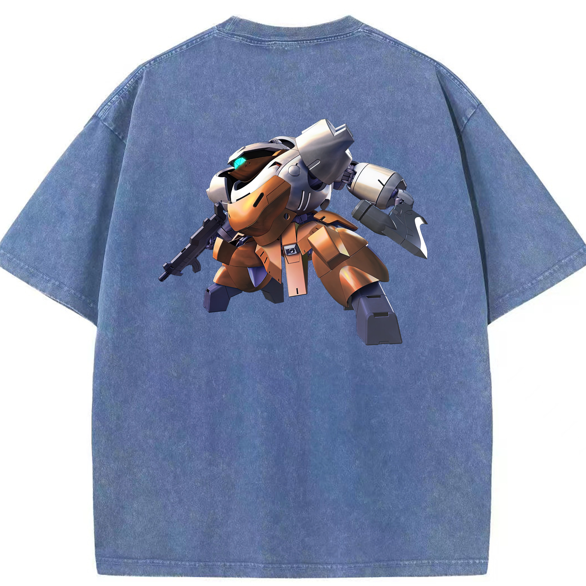 （画像用） 機動戦士ガンダム Mobile Suit Gundam 綿100% ヴィンテージ風 半袖Tシャツ（背面プリント）