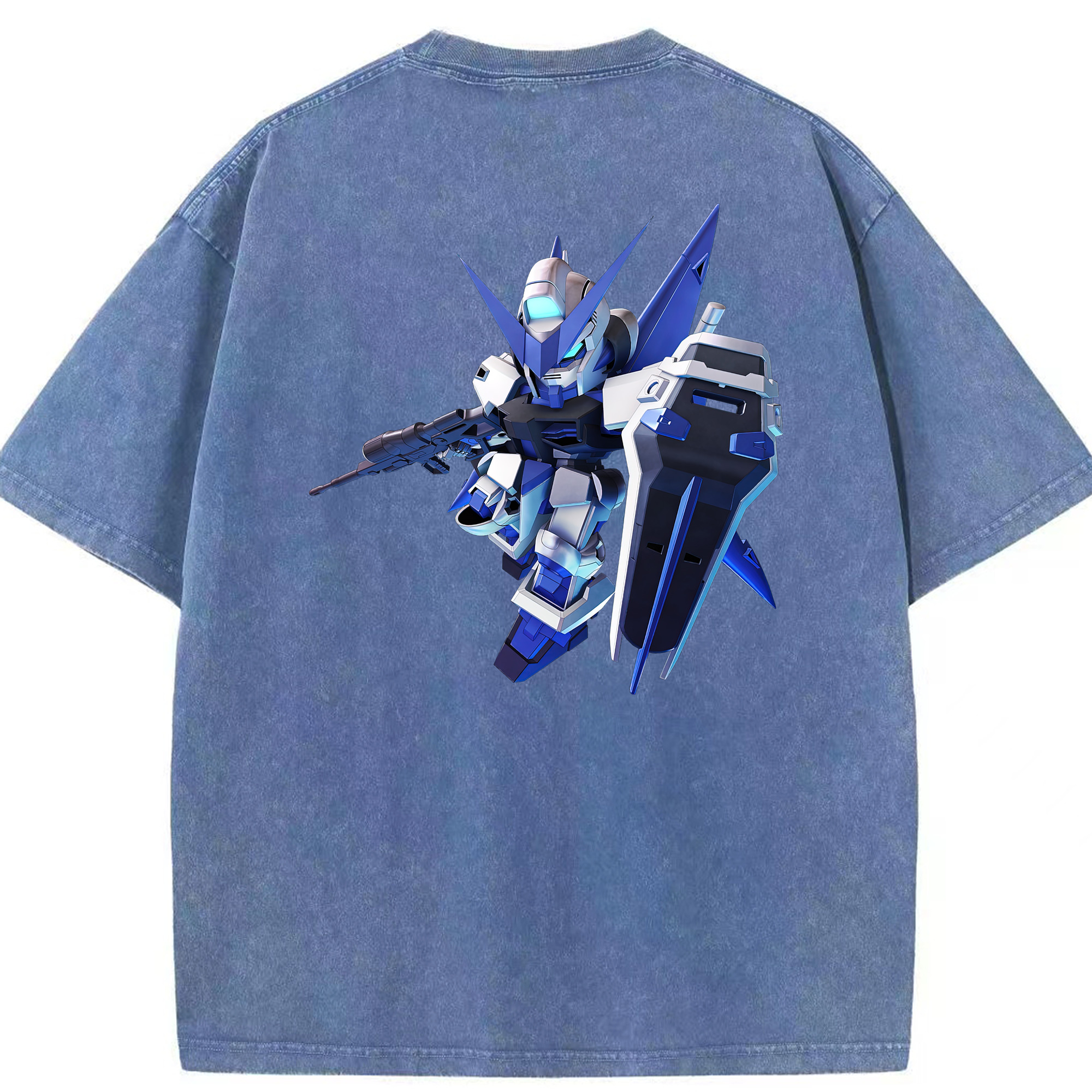 （画像用） 機動戦士ガンダム Mobile Suit Gundam 綿100% ヴィンテージ風 半袖Tシャツ（背面プリント）