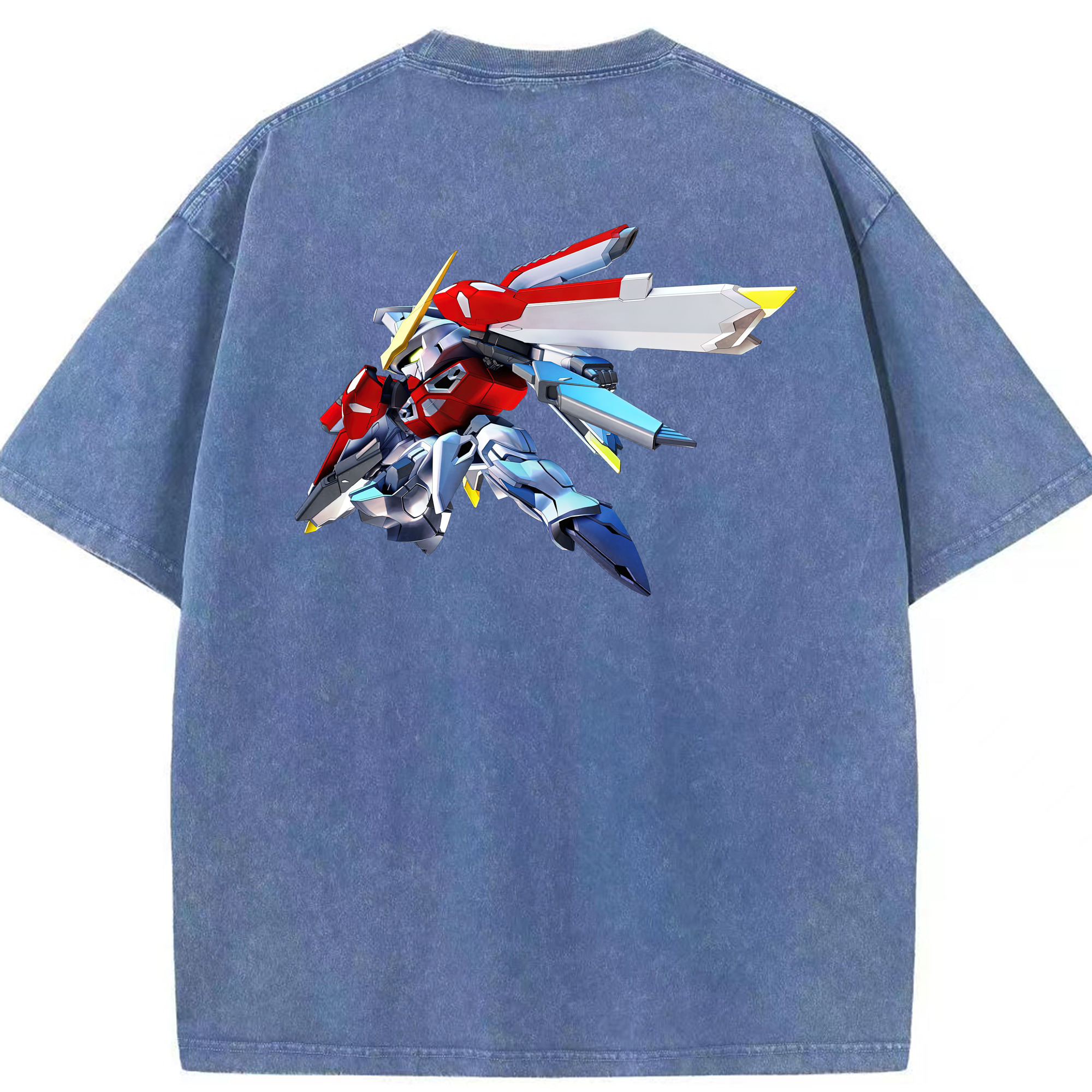 （画像用） 機動戦士ガンダム Mobile Suit Gundam 綿100% ヴィンテージ風 半袖Tシャツ（背面プリント）