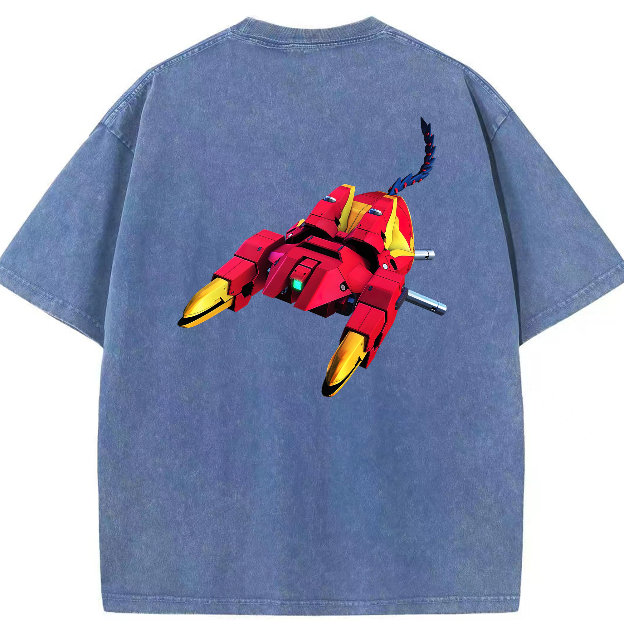 （画像用） 機動戦士ガンダム Mobile Suit Gundam 綿100% ヴィンテージ風 半袖Tシャツ（背面プリント）