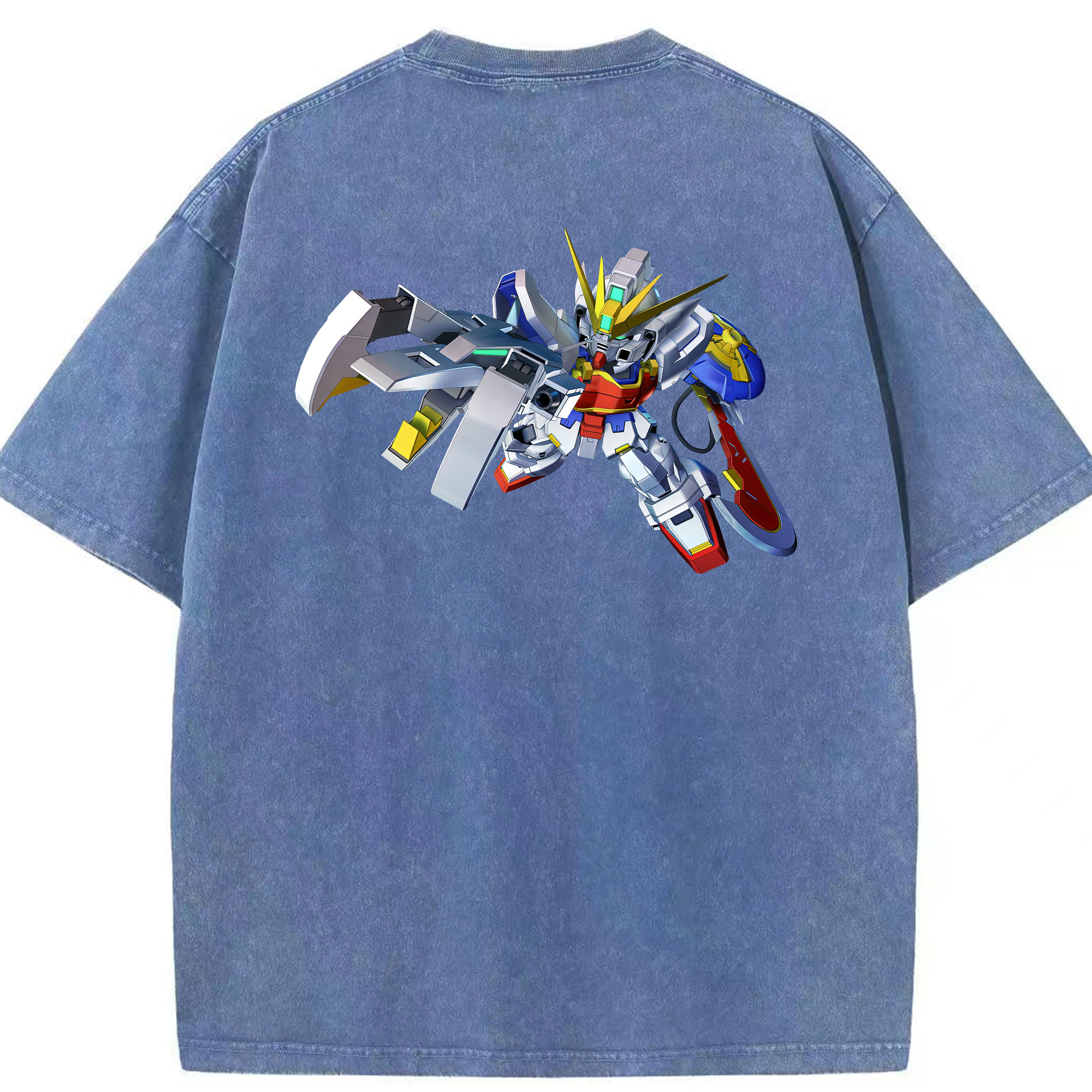 （画像用） 機動戦士ガンダム Mobile Suit Gundam 綿100% ヴィンテージ風 半袖Tシャツ（背面プリント）