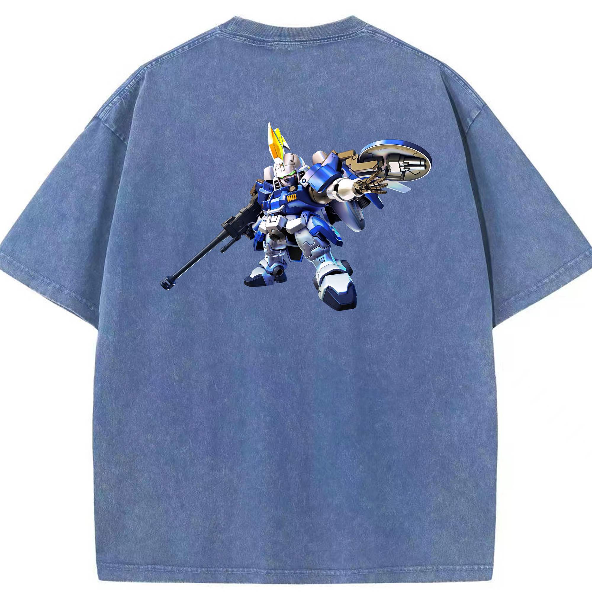 （画像用） 機動戦士ガンダム Mobile Suit Gundam 綿100% ヴィンテージ風 半袖Tシャツ（背面プリント）