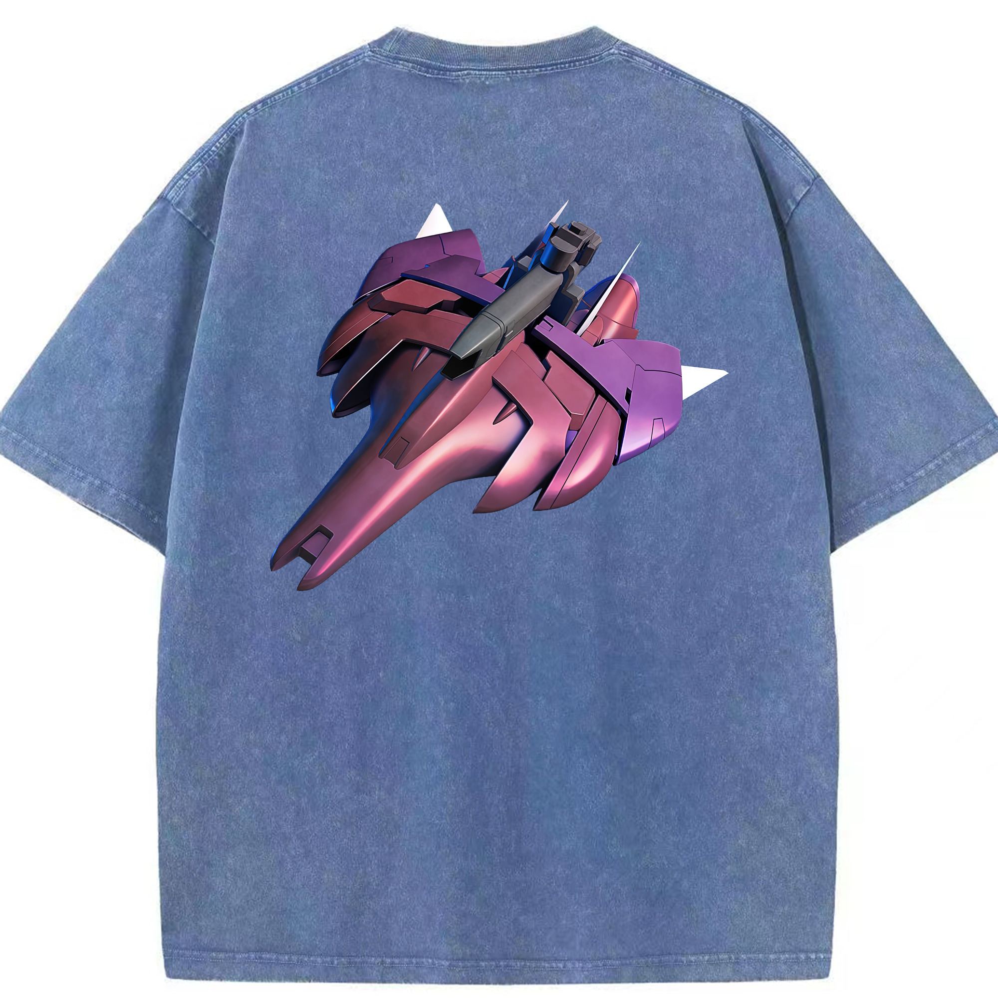 （画像用） 機動戦士ガンダム Mobile Suit Gundam 綿100% ヴィンテージ風 半袖Tシャツ（背面プリント）
