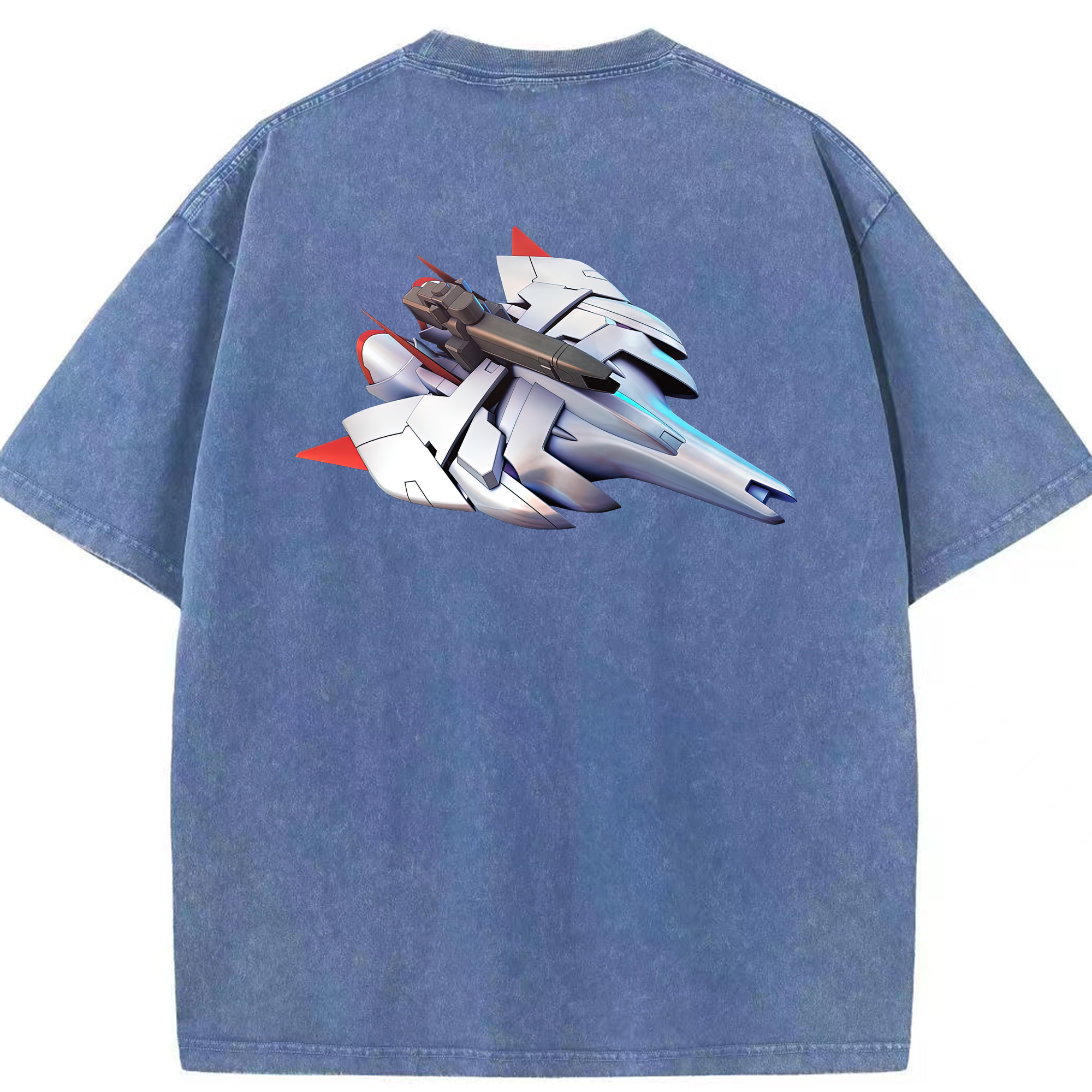 （画像用） 機動戦士ガンダム Mobile Suit Gundam 綿100% ヴィンテージ風 半袖Tシャツ（背面プリント）