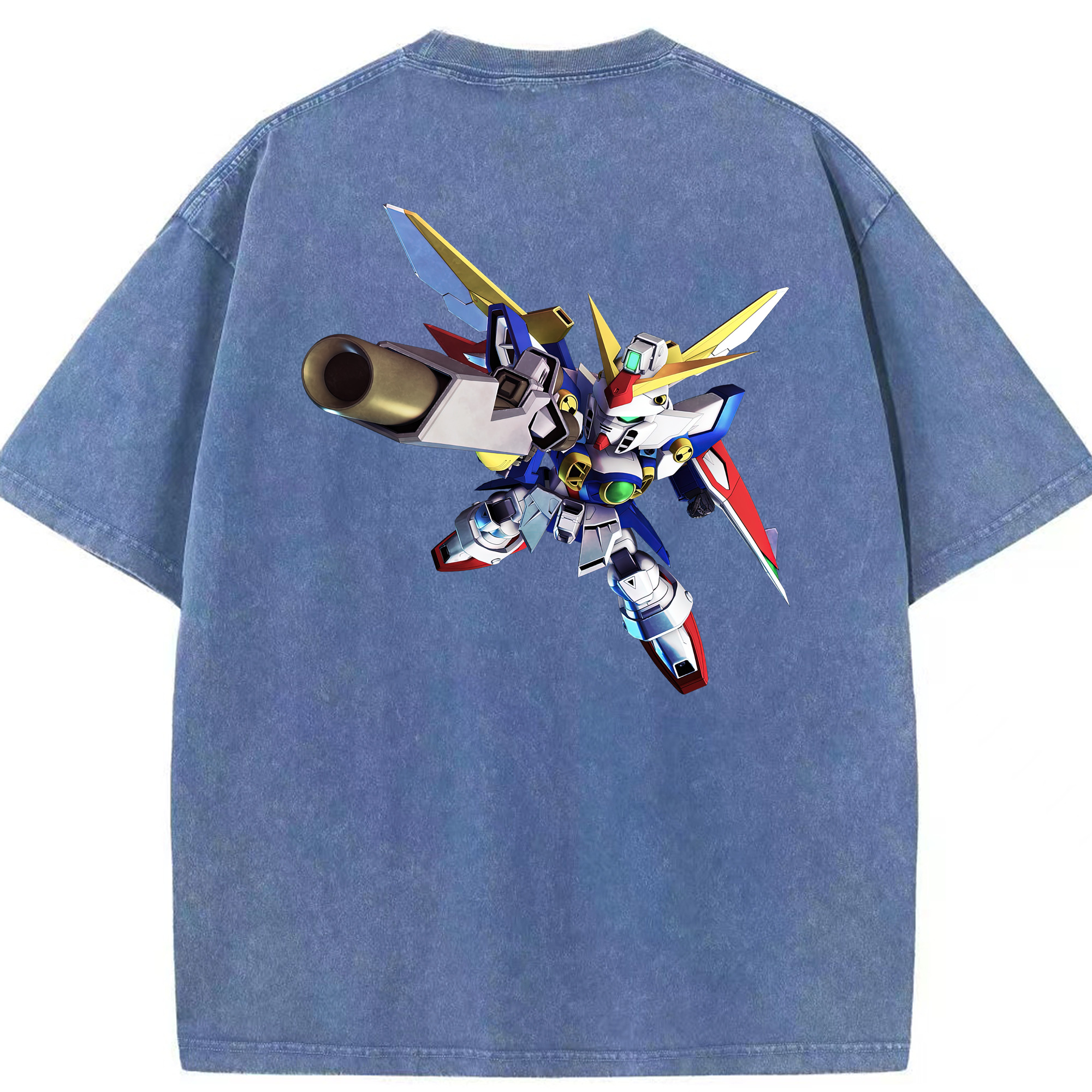 （画像用） 機動戦士ガンダム Mobile Suit Gundam 綿100% ヴィンテージ風 半袖Tシャツ（背面プリント）