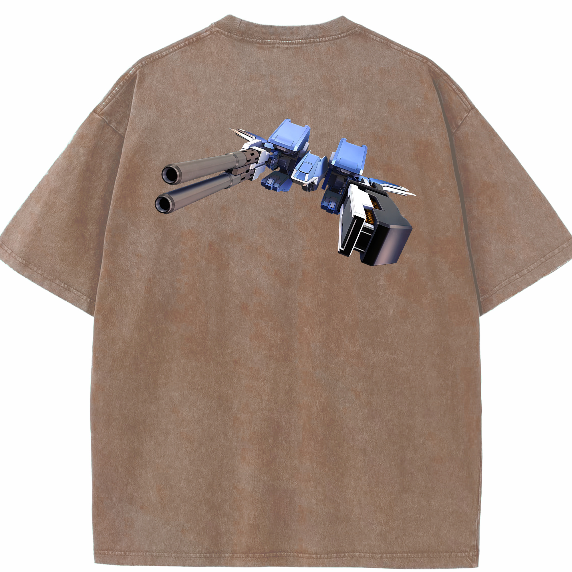 （画像用） 機動戦士ガンダム Mobile Suit Gundam 綿100% ヴィンテージ風 半袖Tシャツ（背面プリント）