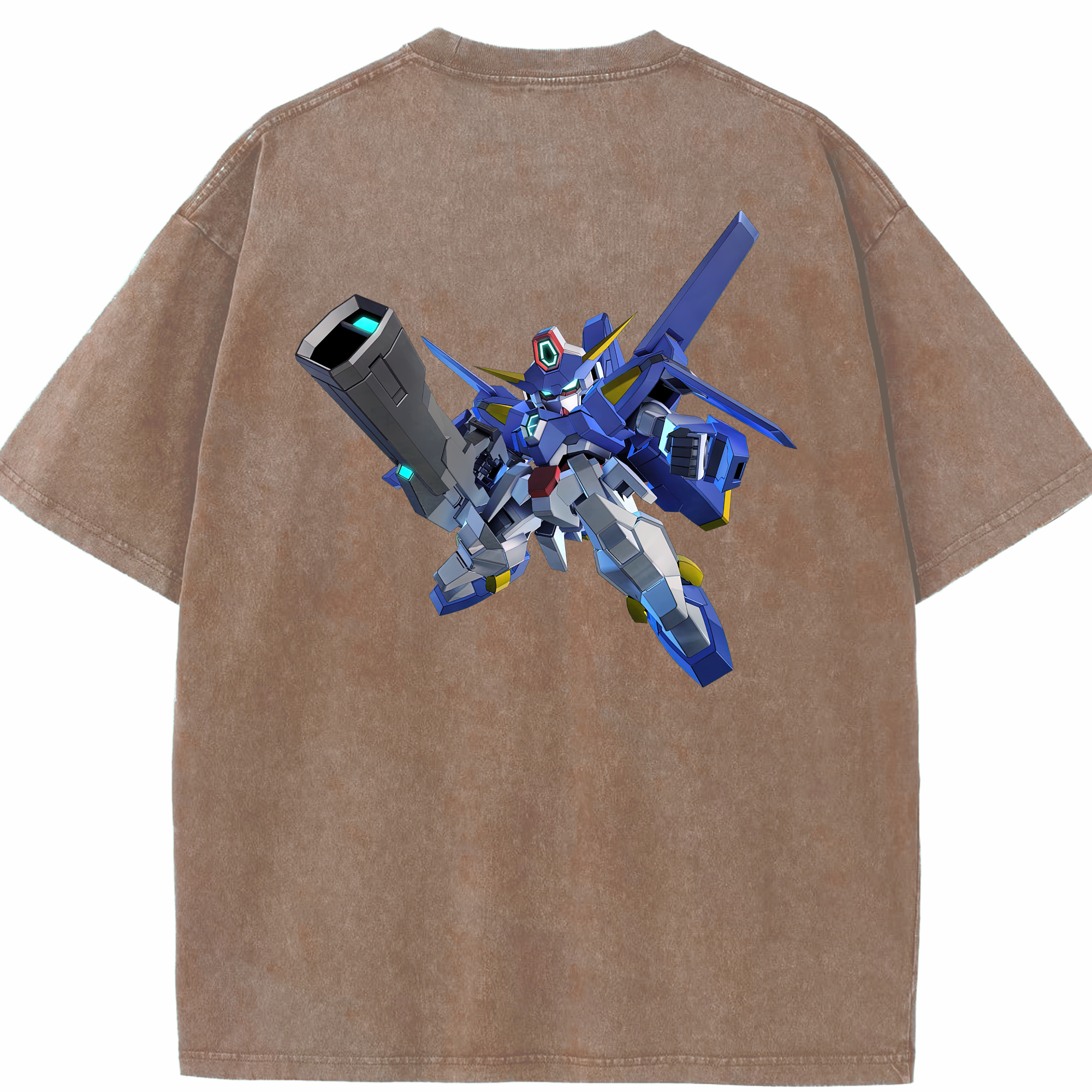 （画像用） 機動戦士ガンダム Mobile Suit Gundam 綿100% ヴィンテージ風 半袖Tシャツ（背面プリント）