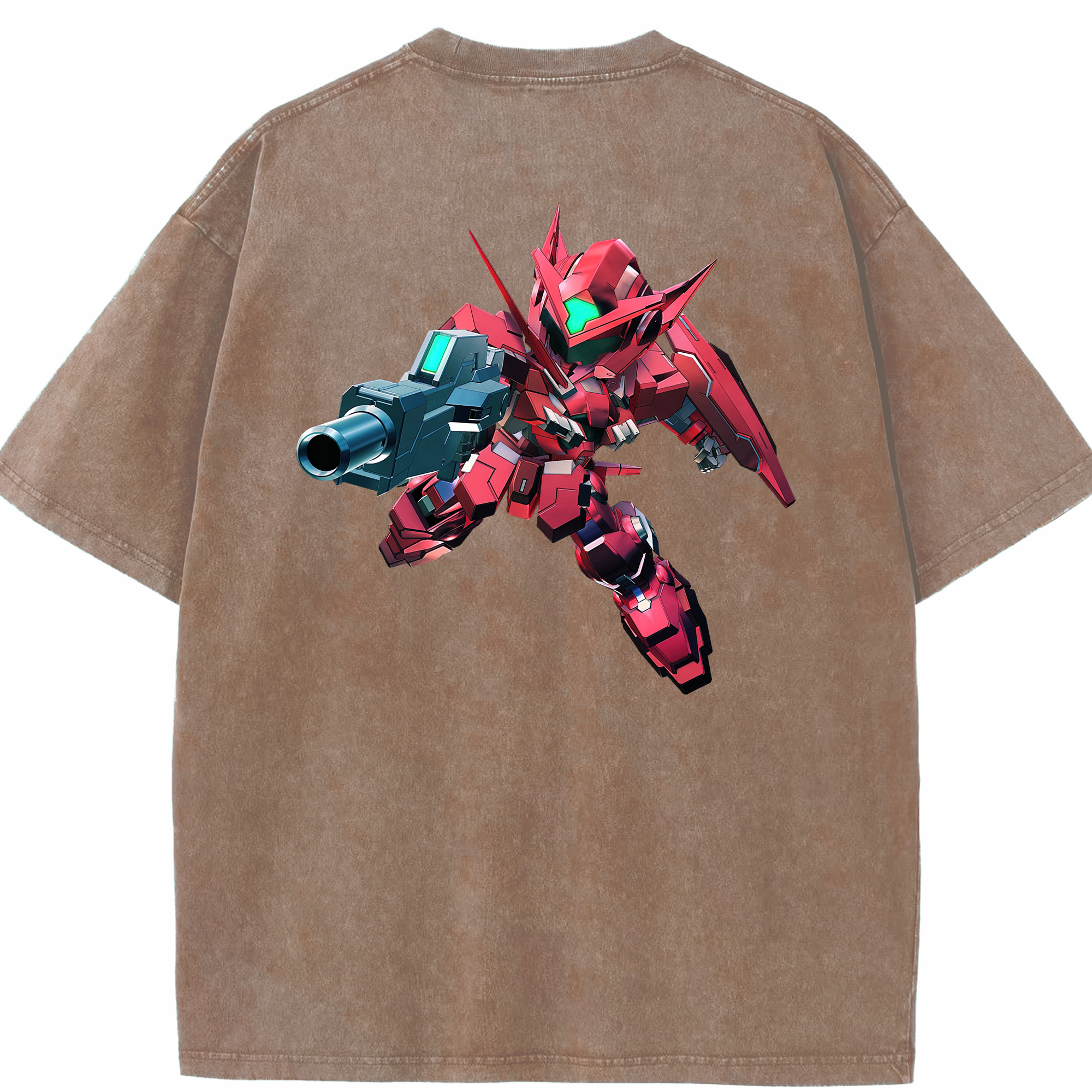 （画像用） 機動戦士ガンダム Mobile Suit Gundam 綿100% ヴィンテージ風 半袖Tシャツ（背面プリント）