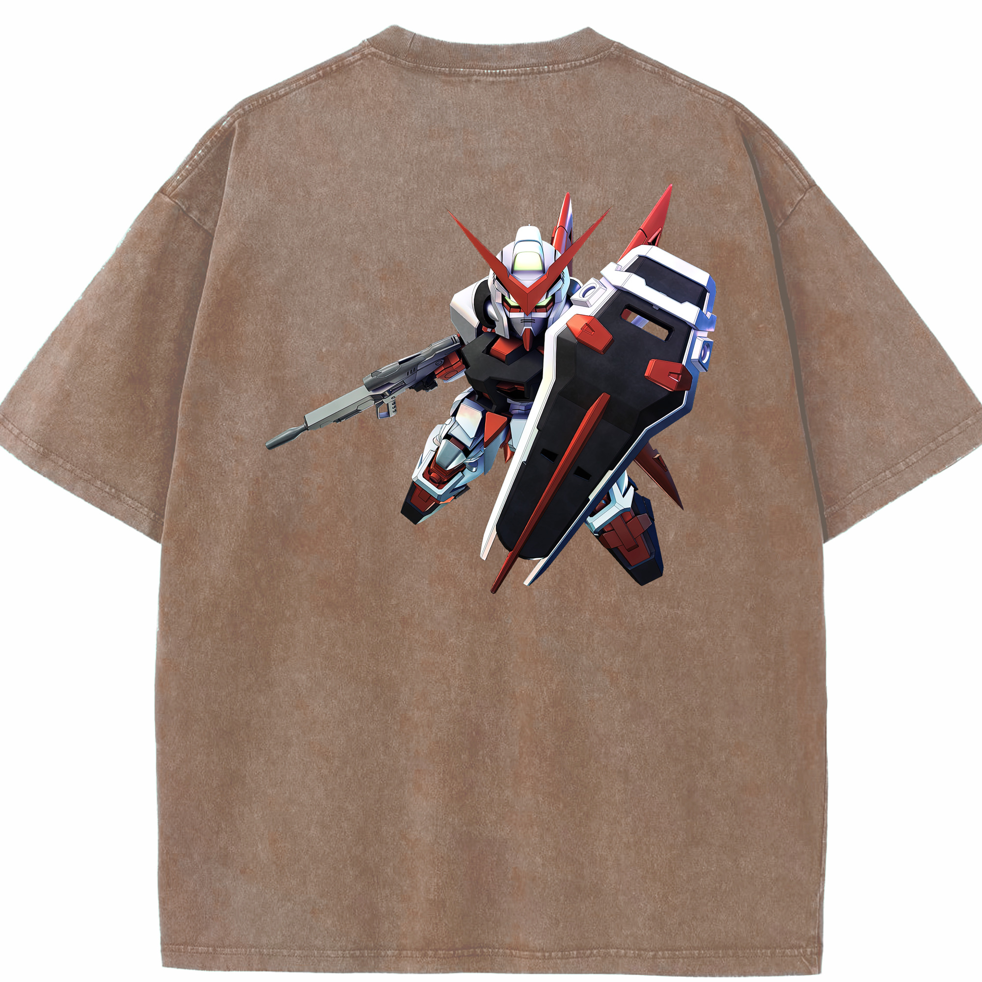 （画像用） 機動戦士ガンダム Mobile Suit Gundam 綿100% ヴィンテージ風 半袖Tシャツ（背面プリント）