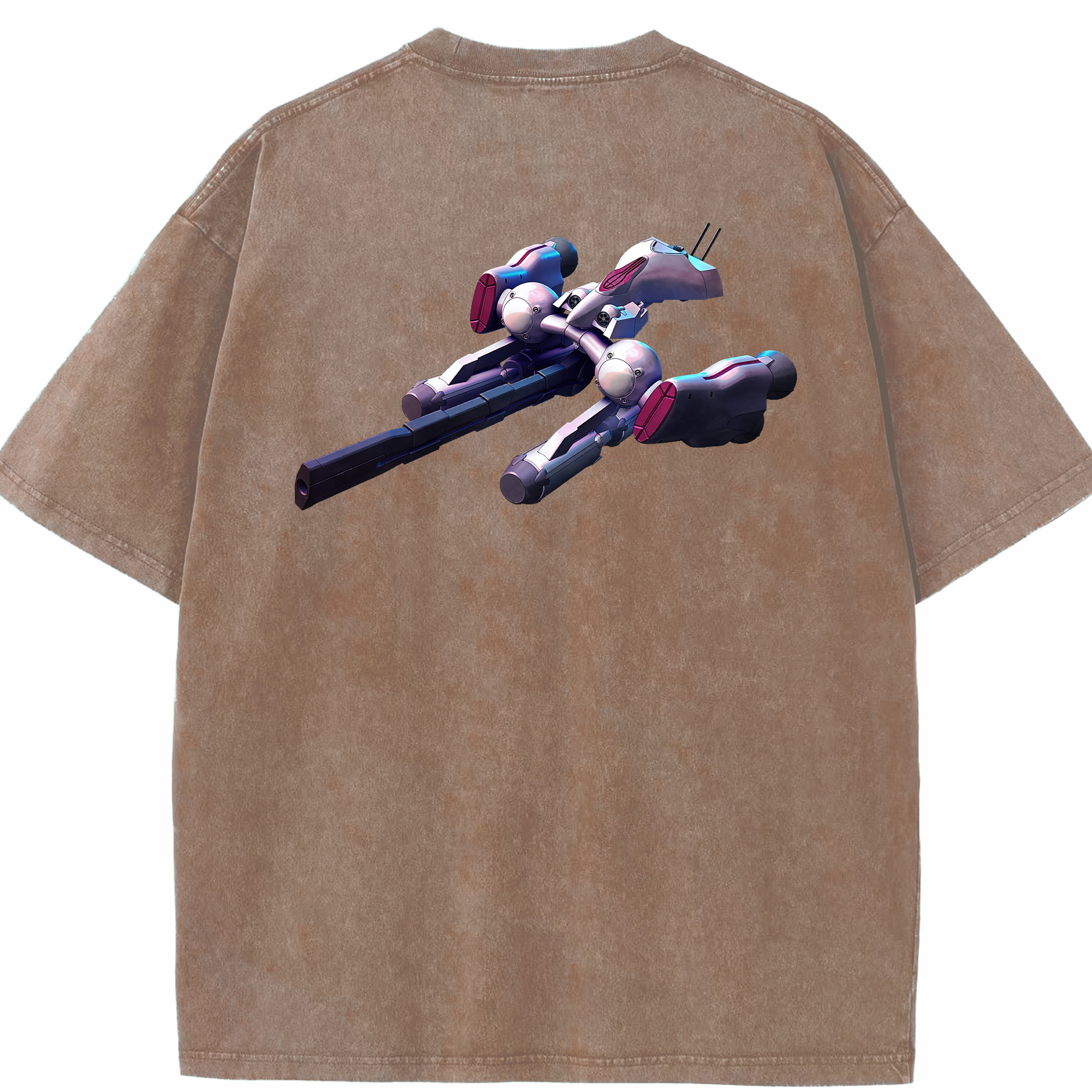 （画像用） 機動戦士ガンダム Mobile Suit Gundam 綿100% ヴィンテージ風 半袖Tシャツ（背面プリント）