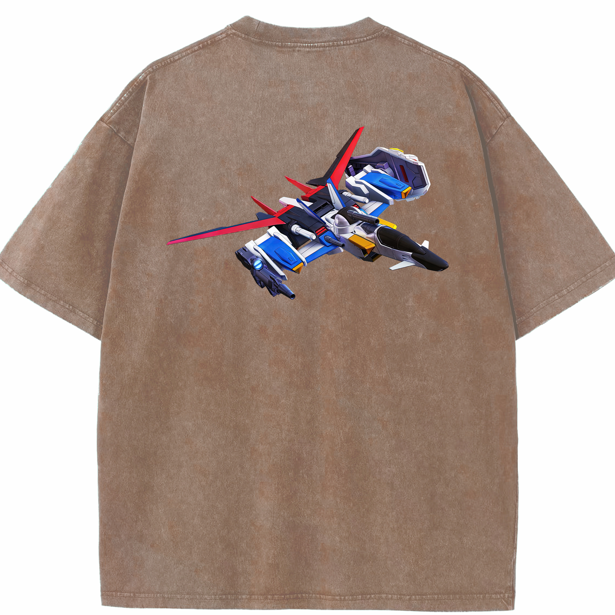 （画像用） 機動戦士ガンダム Mobile Suit Gundam 綿100% ヴィンテージ風 半袖Tシャツ（背面プリント）