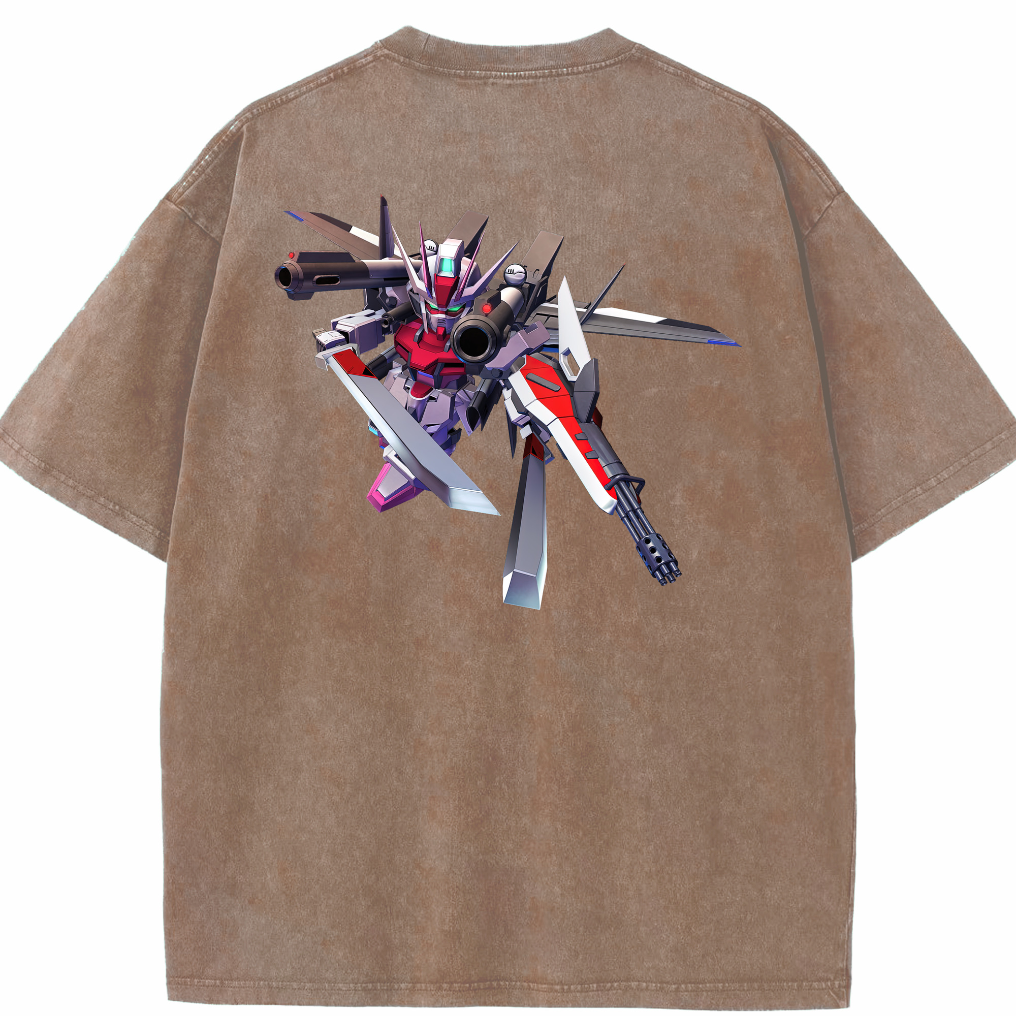 （画像用） 機動戦士ガンダム Mobile Suit Gundam 綿100% ヴィンテージ風 半袖Tシャツ（背面プリント）