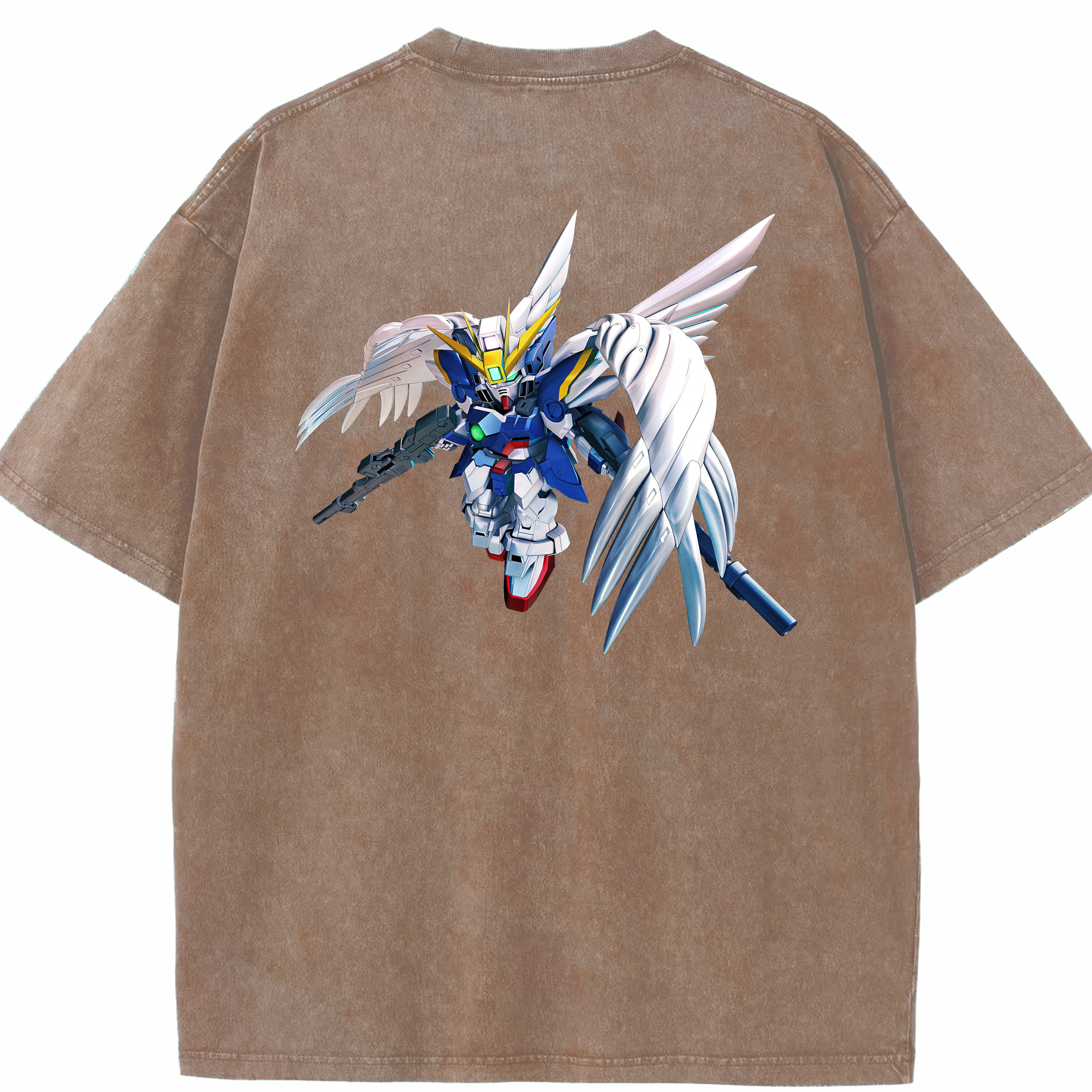 （画像用） 機動戦士ガンダム Mobile Suit Gundam 綿100% ヴィンテージ風 半袖Tシャツ（背面プリント）