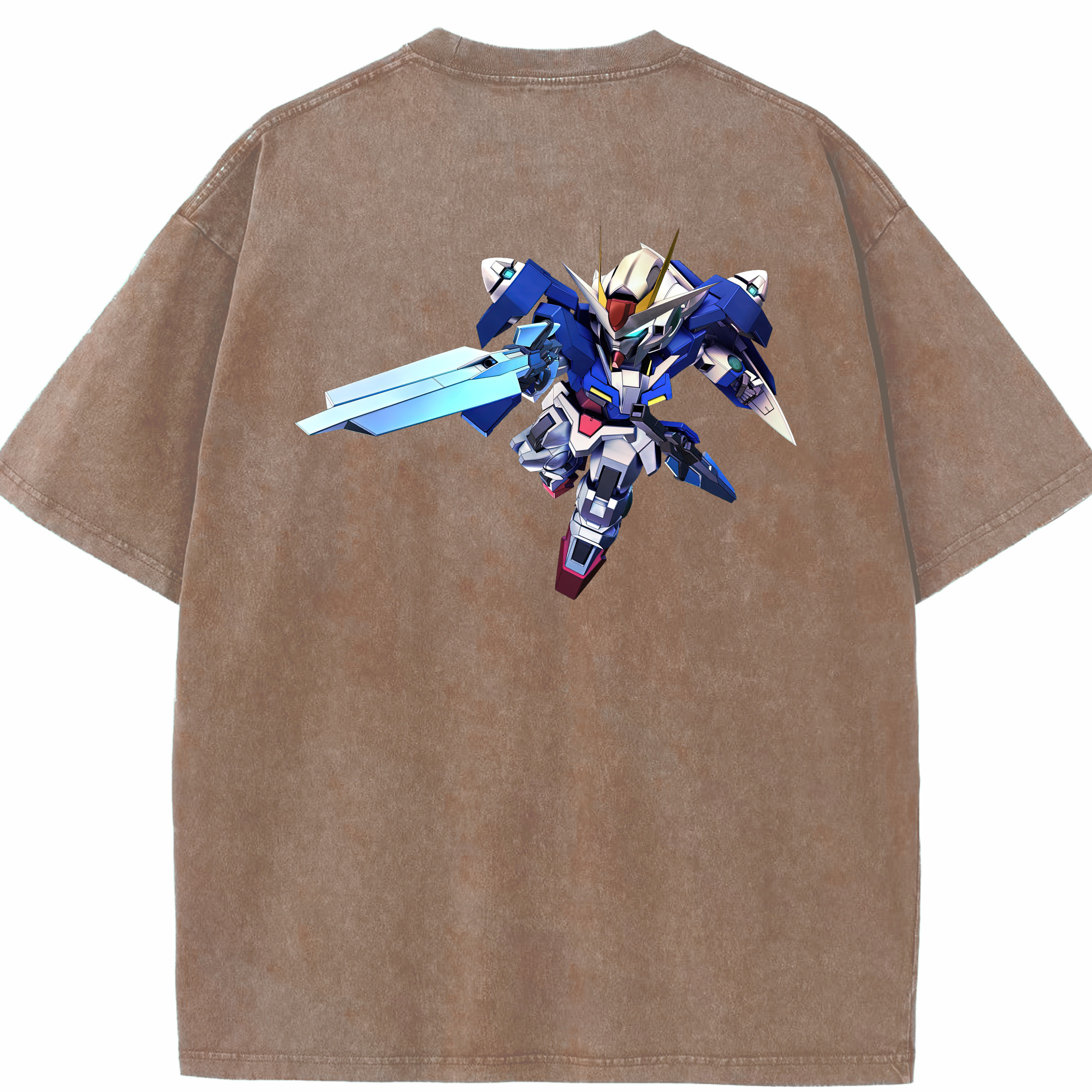 （画像用） 機動戦士ガンダム Mobile Suit Gundam 綿100% ヴィンテージ風 半袖Tシャツ（背面プリント）