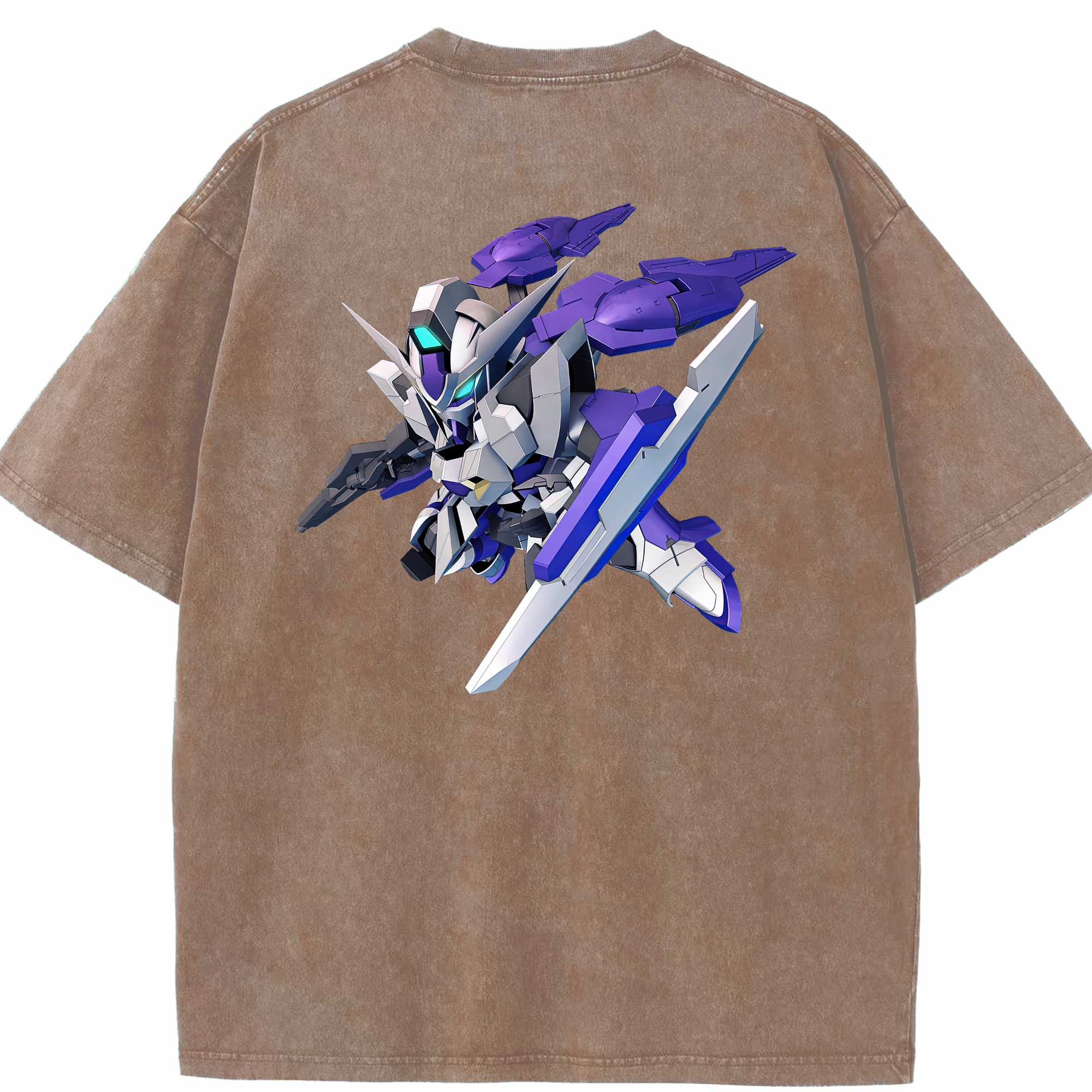 （画像用） 機動戦士ガンダム Mobile Suit Gundam 綿100% ヴィンテージ風 半袖Tシャツ（背面プリント）