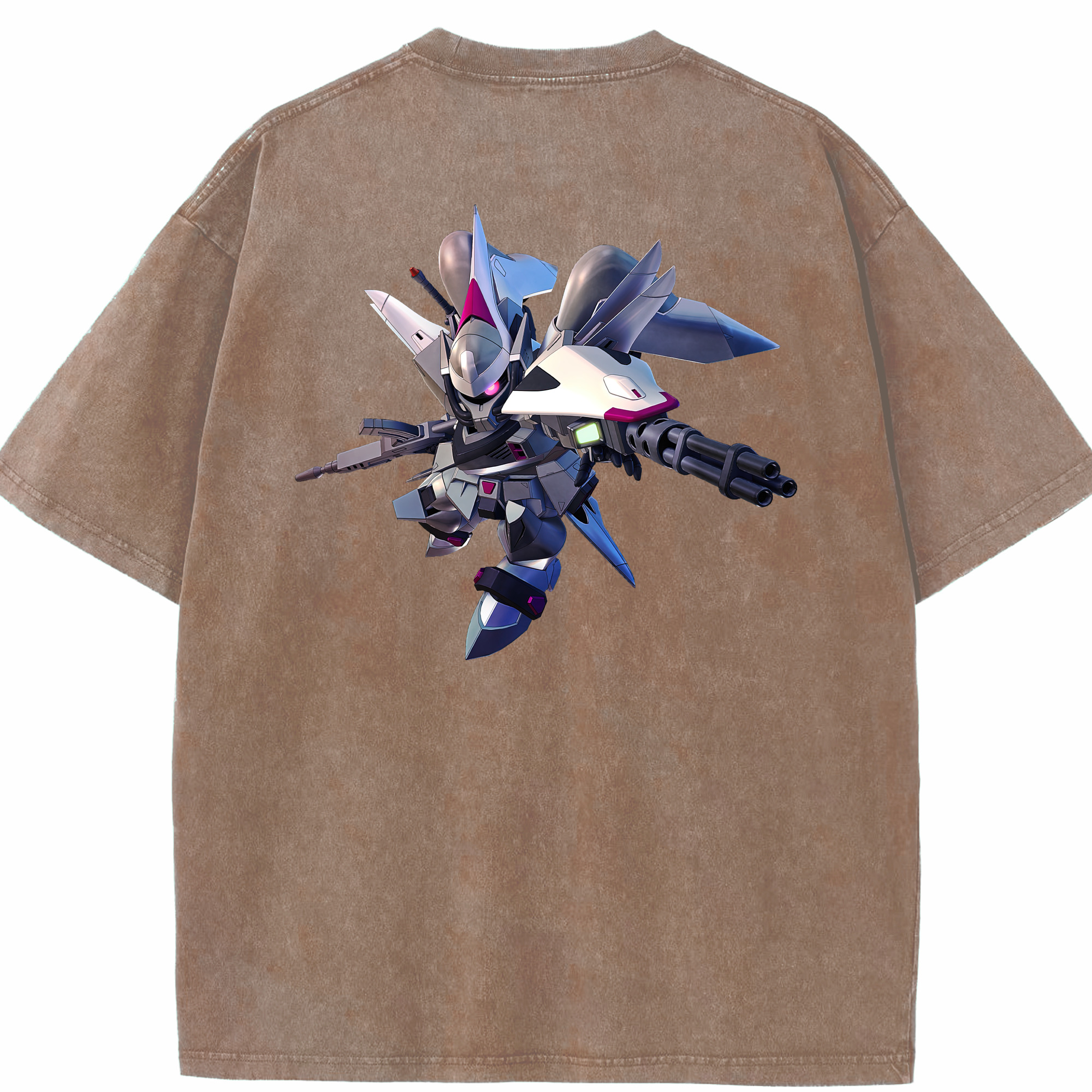 （画像用） 機動戦士ガンダム Mobile Suit Gundam 綿100% ヴィンテージ風 半袖Tシャツ（背面プリント）