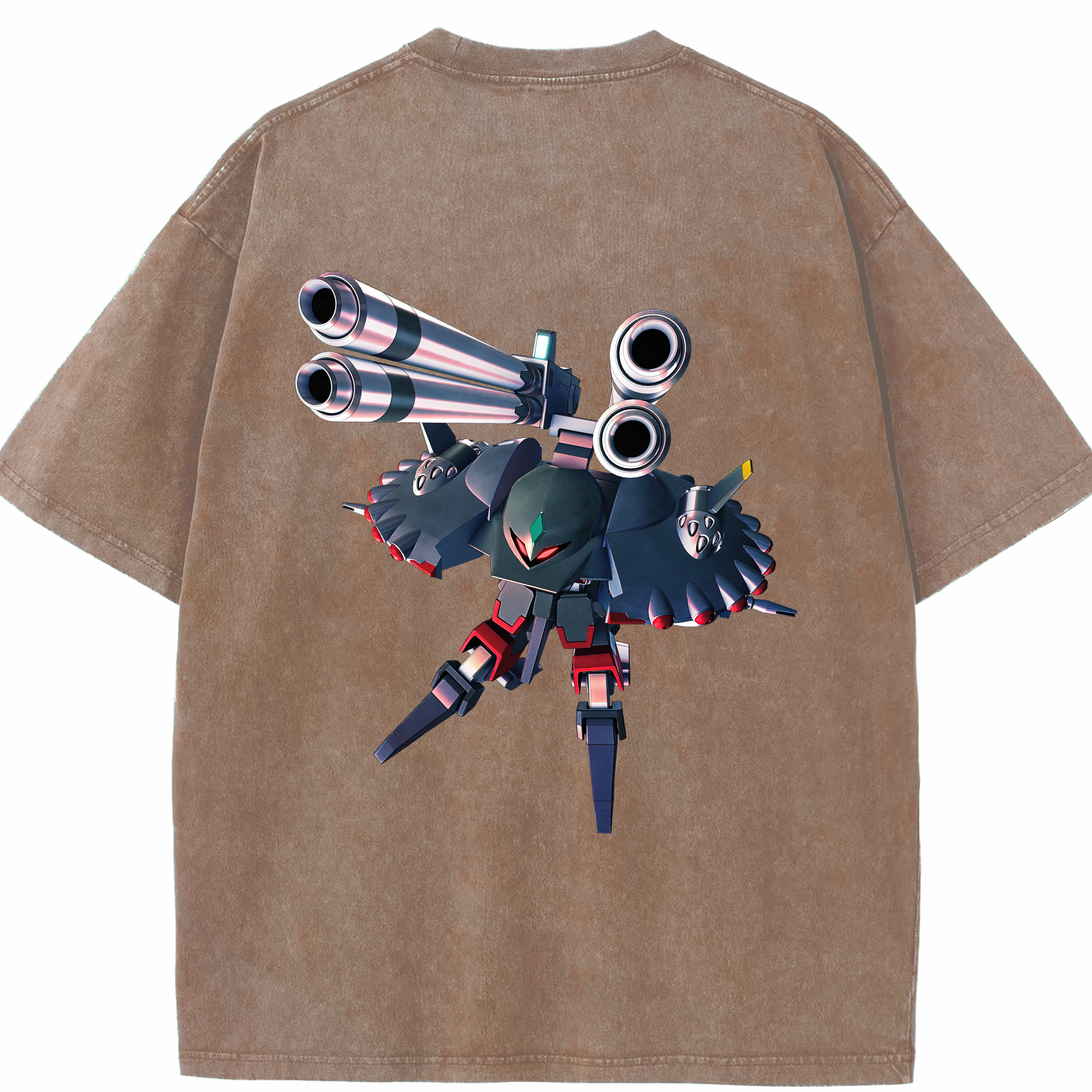 （画像用） 機動戦士ガンダム Mobile Suit Gundam 綿100% ヴィンテージ風 半袖Tシャツ（背面プリント）