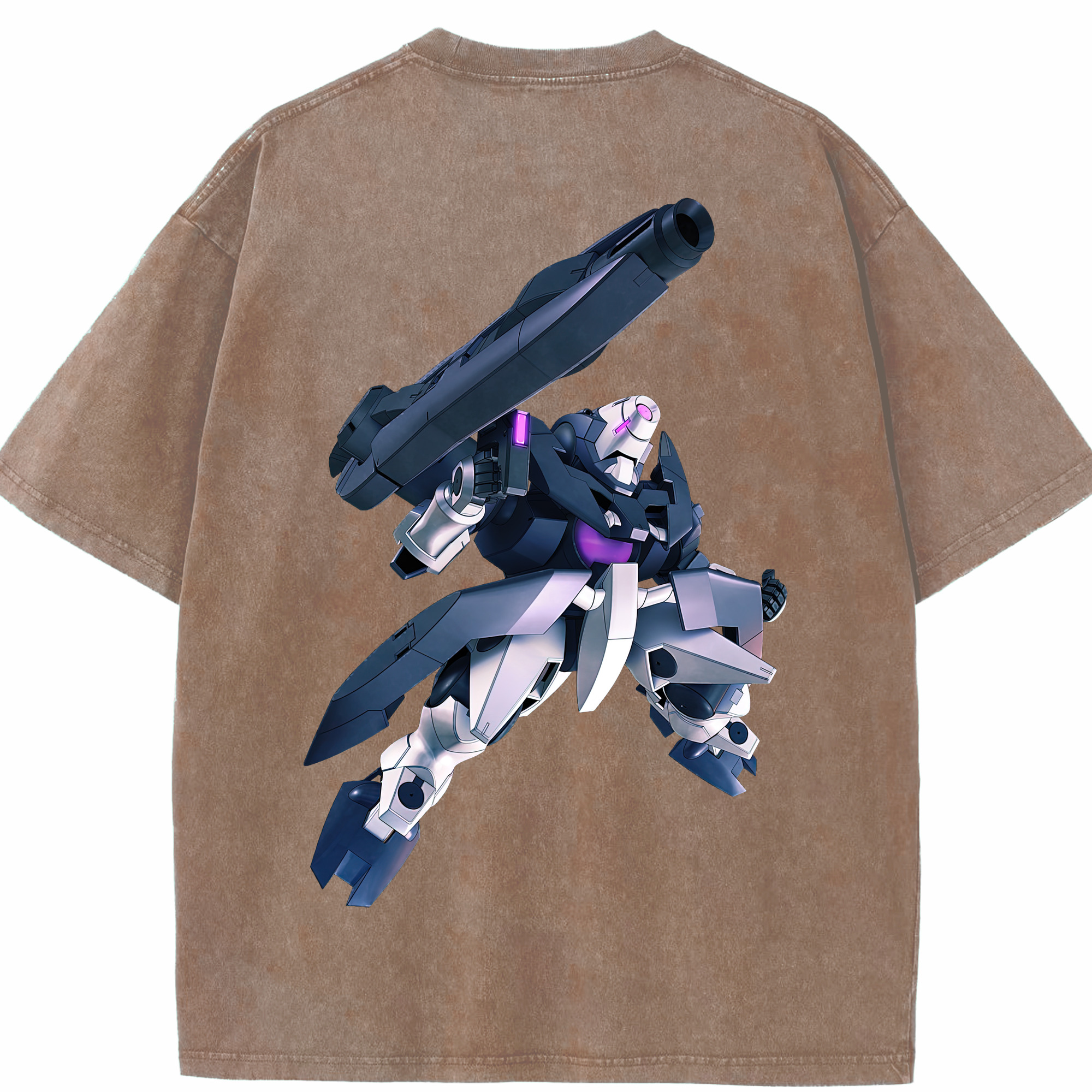 （画像用） 機動戦士ガンダム Mobile Suit Gundam 綿100% ヴィンテージ風 半袖Tシャツ（背面プリント）