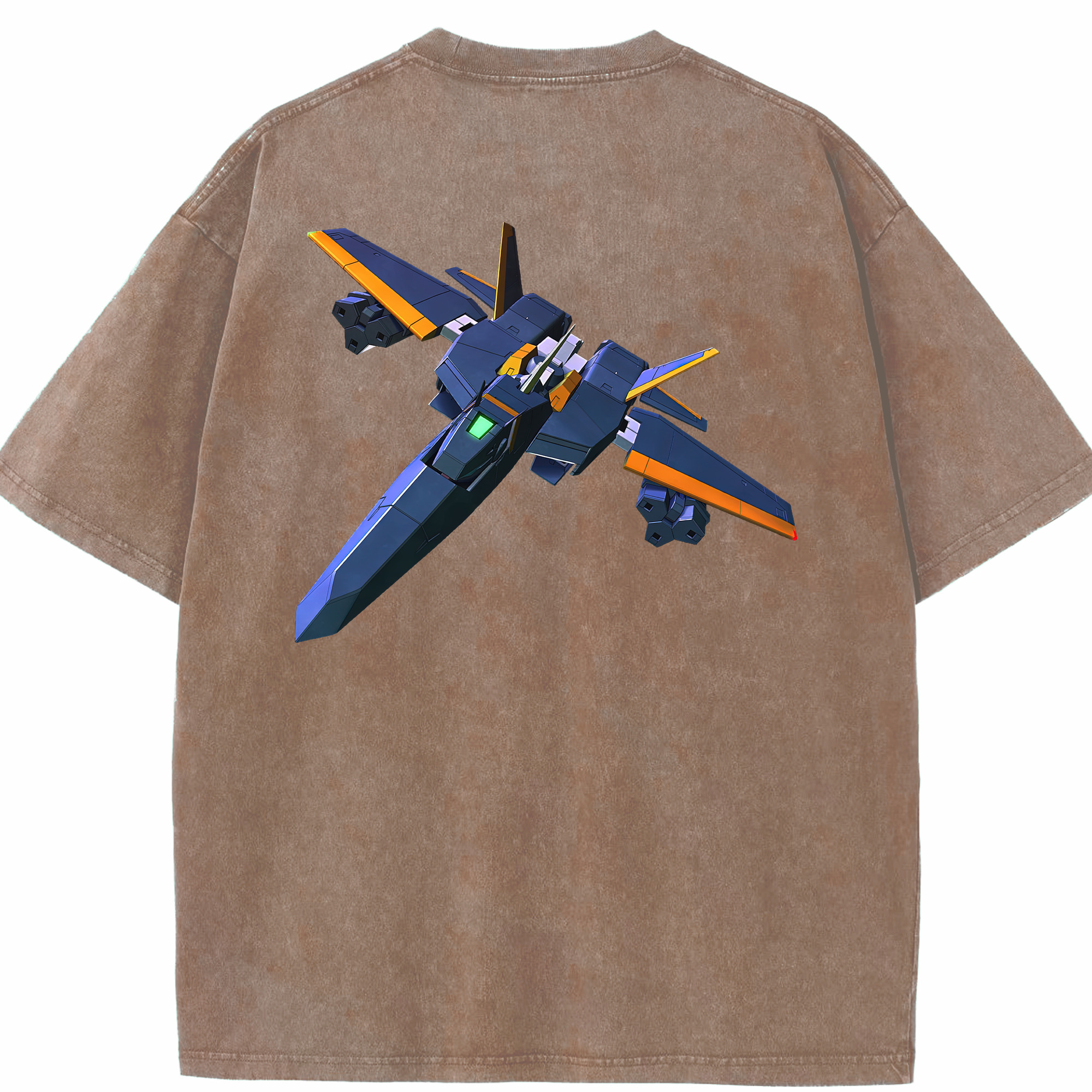 （画像用） 機動戦士ガンダム Mobile Suit Gundam 綿100% ヴィンテージ風 半袖Tシャツ（背面プリント）