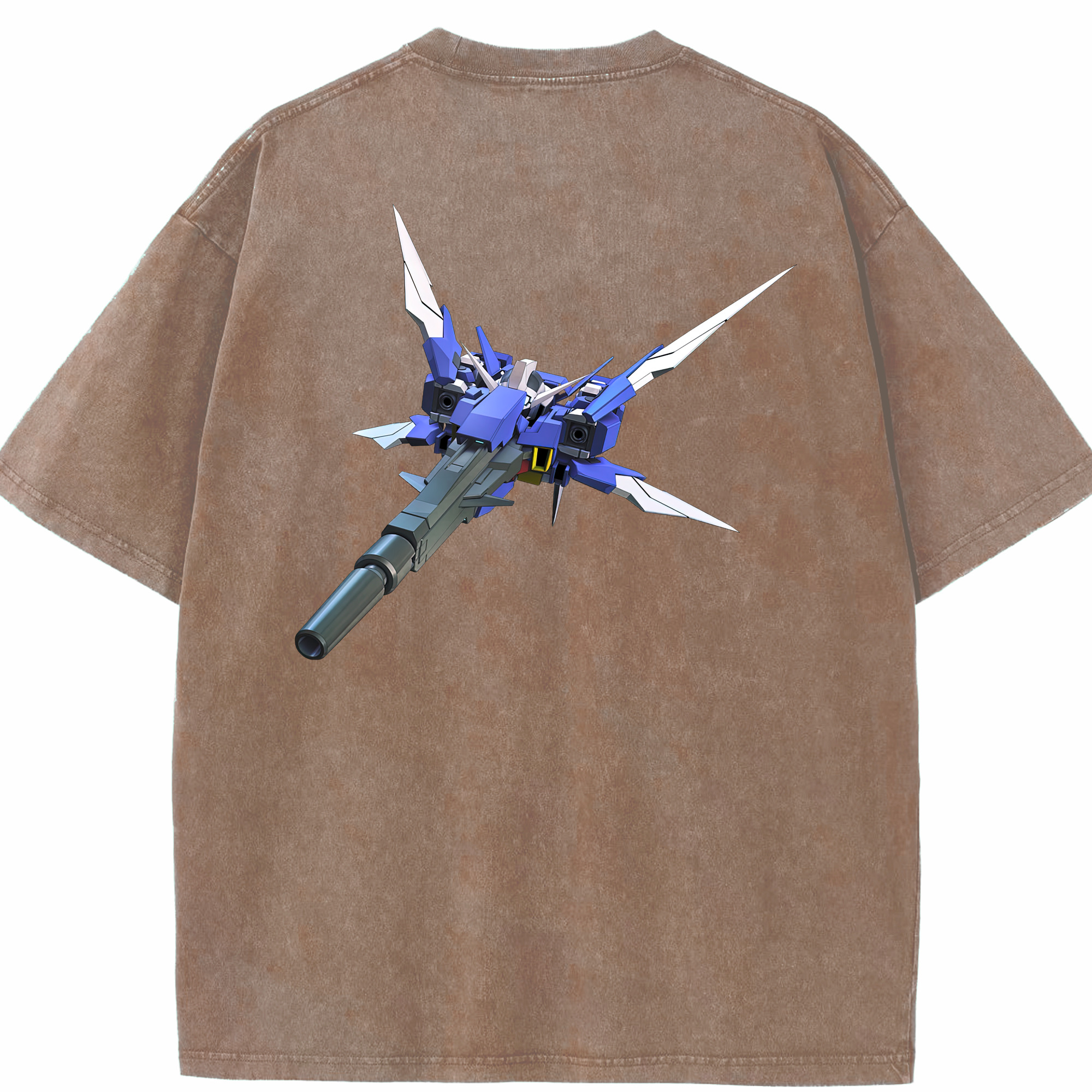 （画像用） 機動戦士ガンダム Mobile Suit Gundam 綿100% ヴィンテージ風 半袖Tシャツ（背面プリント）
