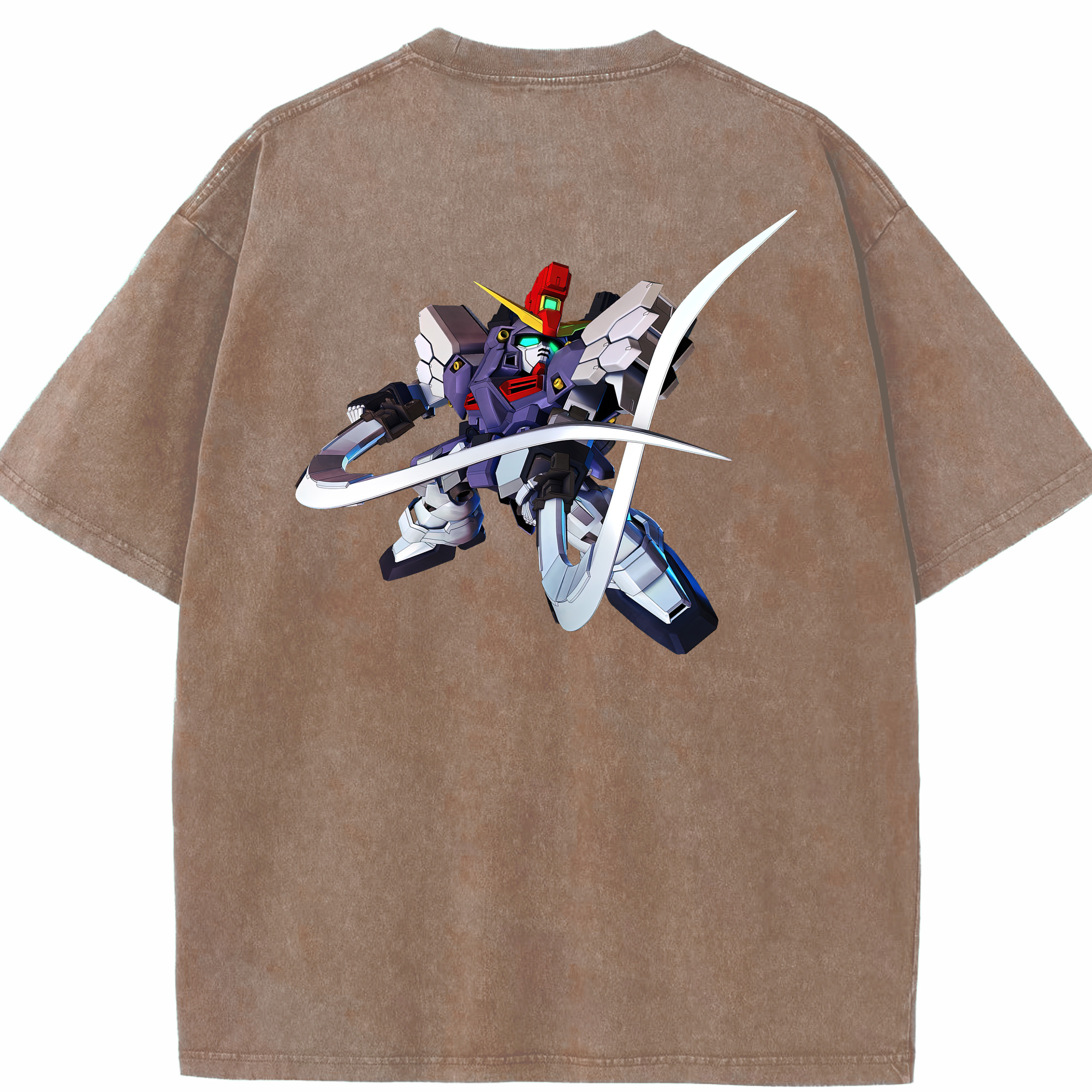 （画像用） 機動戦士ガンダム Mobile Suit Gundam 綿100% ヴィンテージ風 半袖Tシャツ（背面プリント）