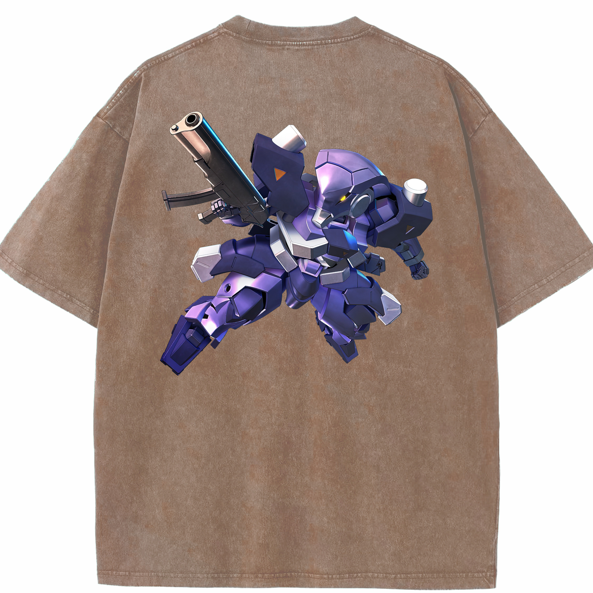 （画像用） 機動戦士ガンダム Mobile Suit Gundam 綿100% ヴィンテージ風 半袖Tシャツ（背面プリント）