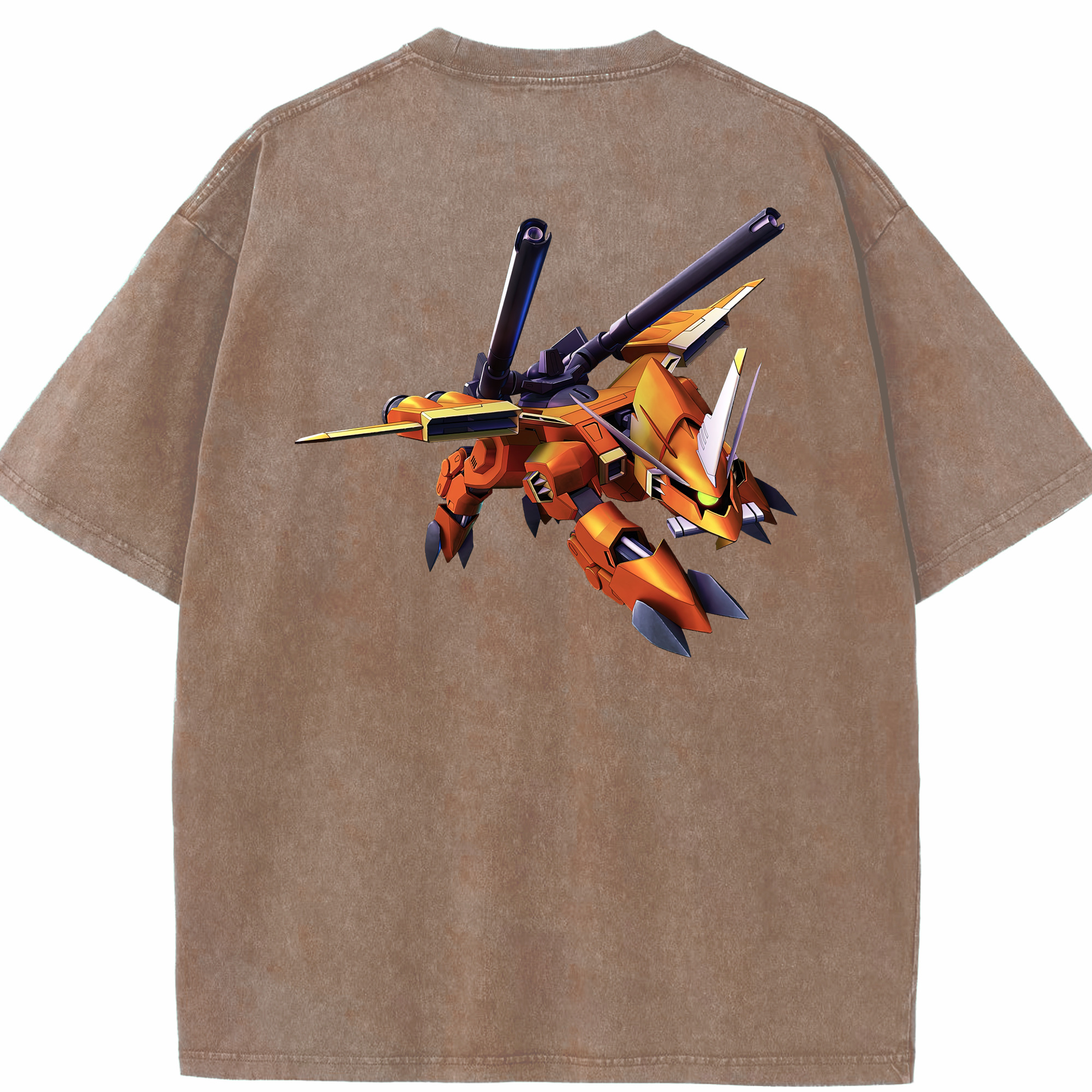 （画像用） 機動戦士ガンダム Mobile Suit Gundam 綿100% ヴィンテージ風 半袖Tシャツ（背面プリント）