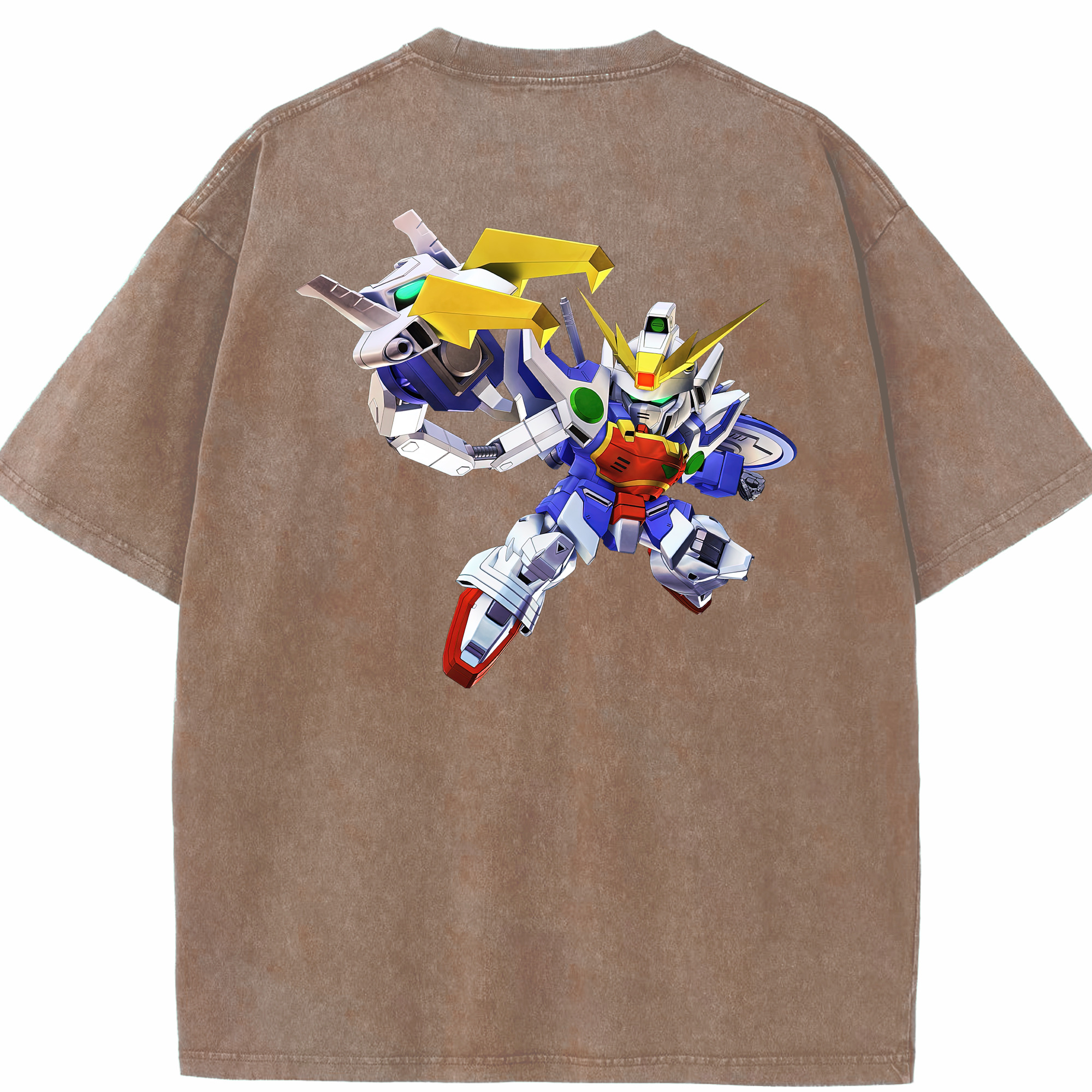 （画像用） 機動戦士ガンダム Mobile Suit Gundam 綿100% ヴィンテージ風 半袖Tシャツ（背面プリント）