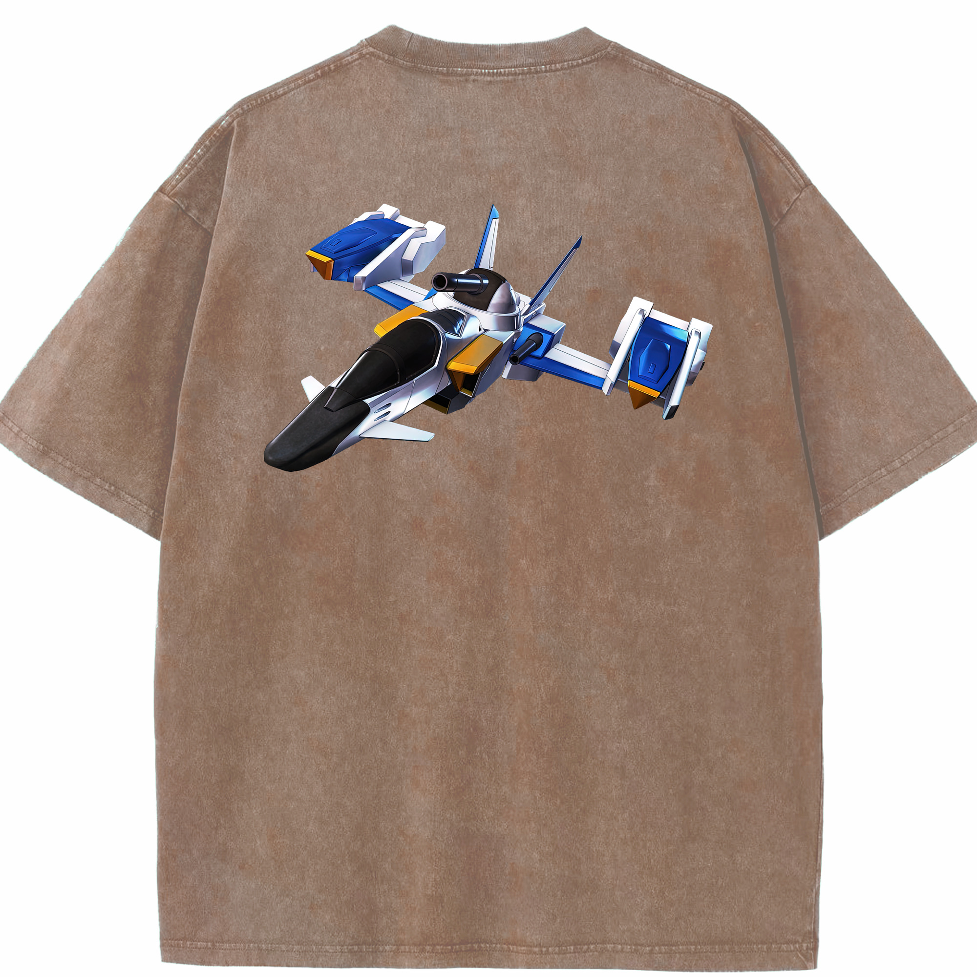 （画像用） 機動戦士ガンダム Mobile Suit Gundam 綿100% ヴィンテージ風 半袖Tシャツ（背面プリント）