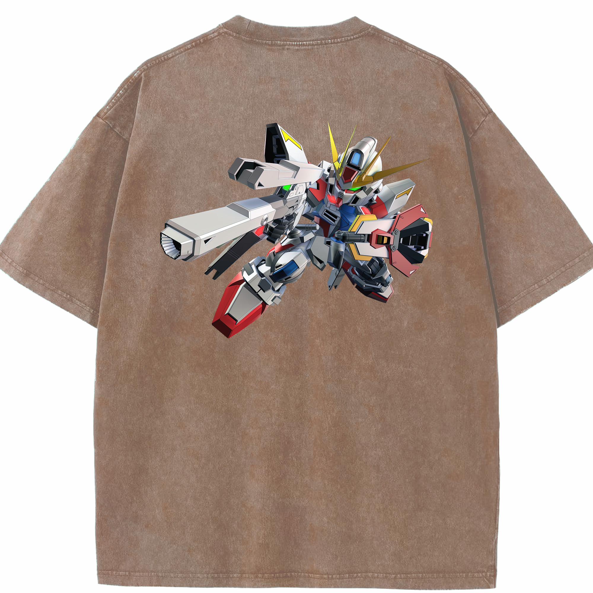 （画像用） 機動戦士ガンダム Mobile Suit Gundam 綿100% ヴィンテージ風 半袖Tシャツ（背面プリント）