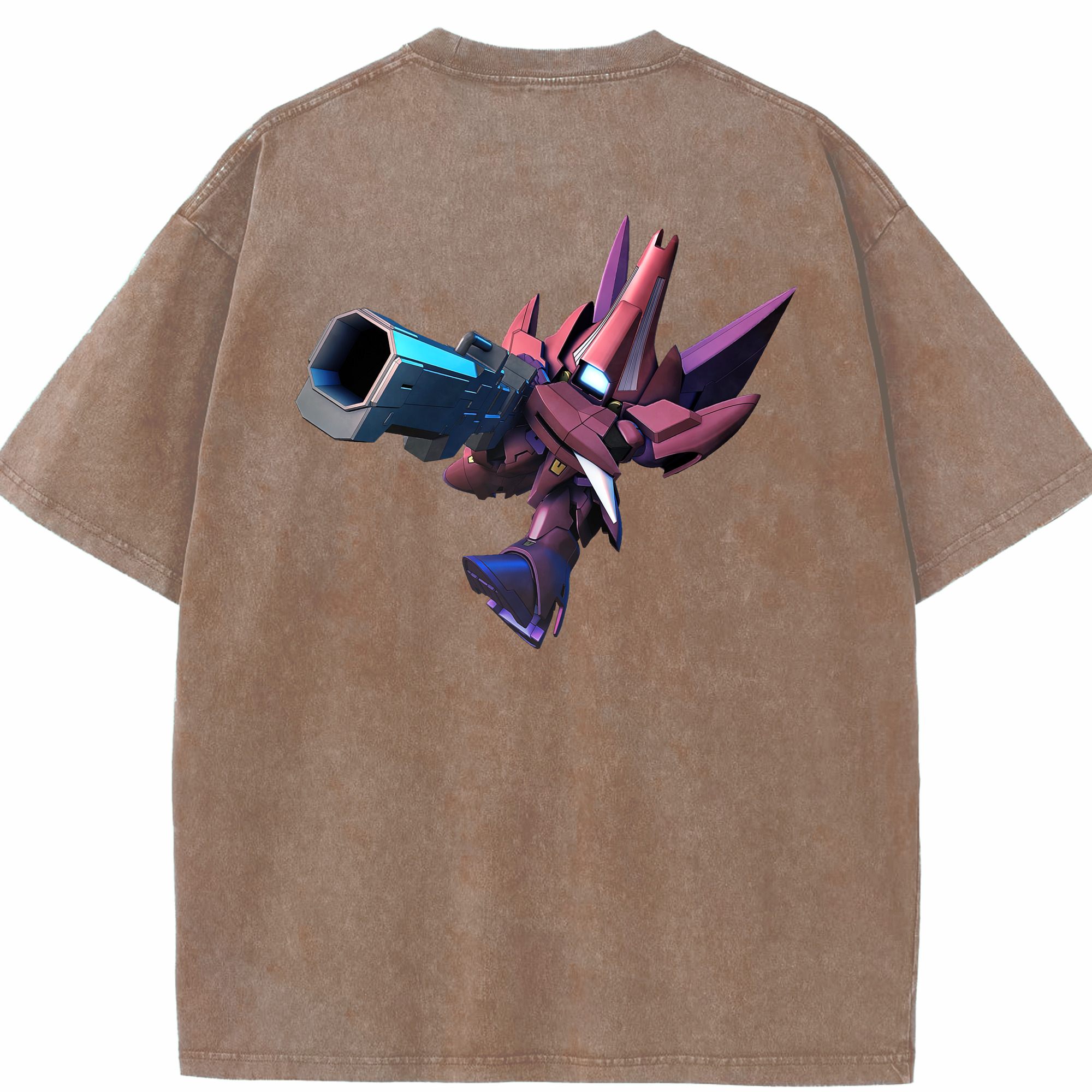 （画像用） 機動戦士ガンダム Mobile Suit Gundam 綿100% ヴィンテージ風 半袖Tシャツ（背面プリント）