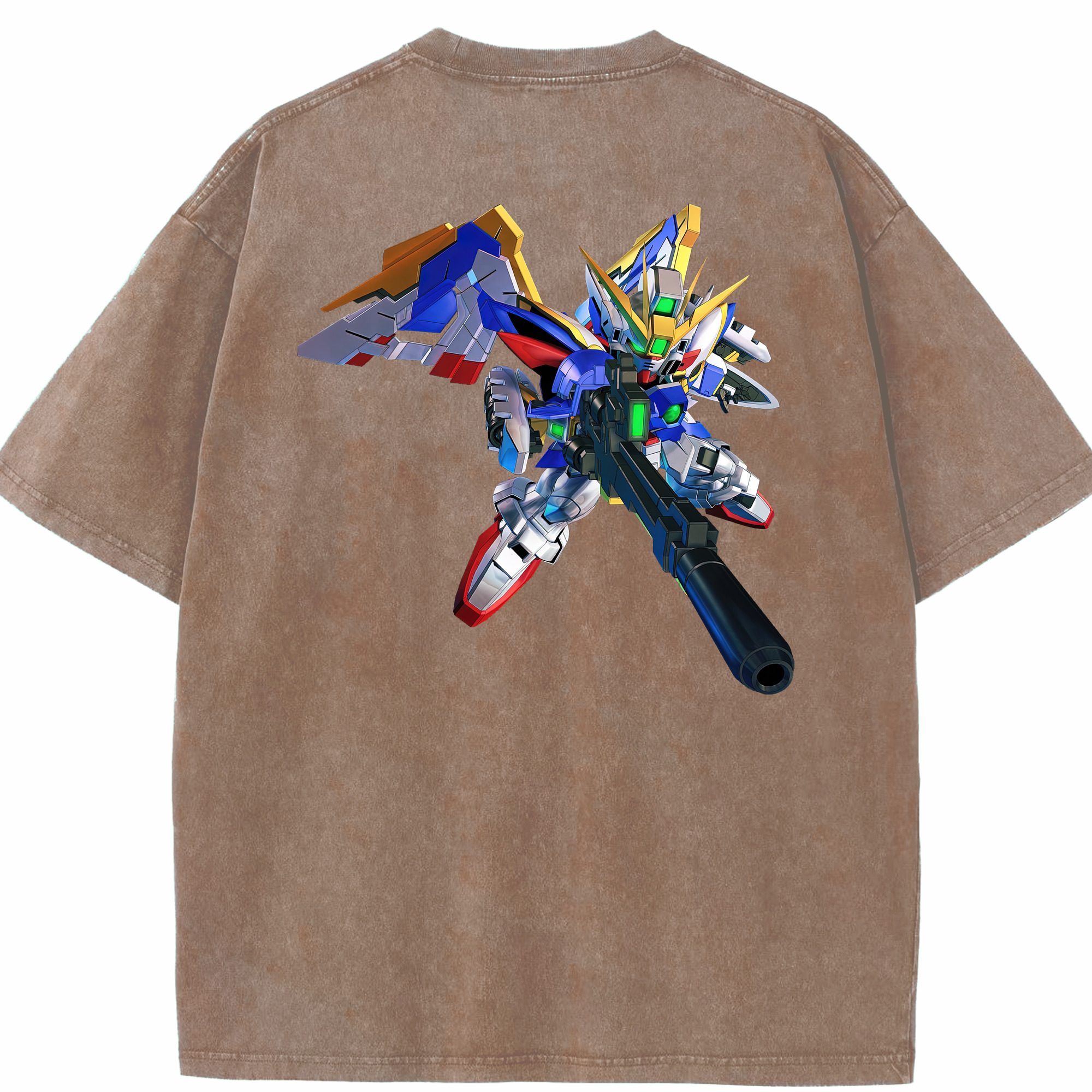 （画像用） 機動戦士ガンダム Mobile Suit Gundam 綿100% ヴィンテージ風 半袖Tシャツ（背面プリント）