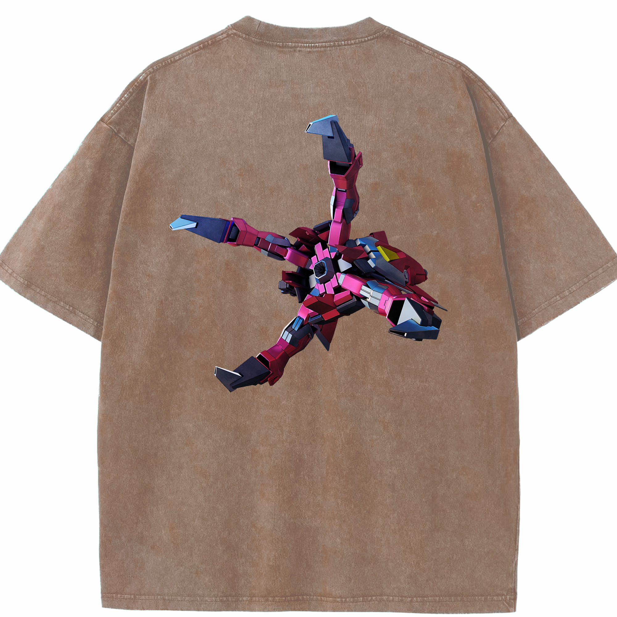 （画像用） 機動戦士ガンダム Mobile Suit Gundam 綿100% ヴィンテージ風 半袖Tシャツ（背面プリント）