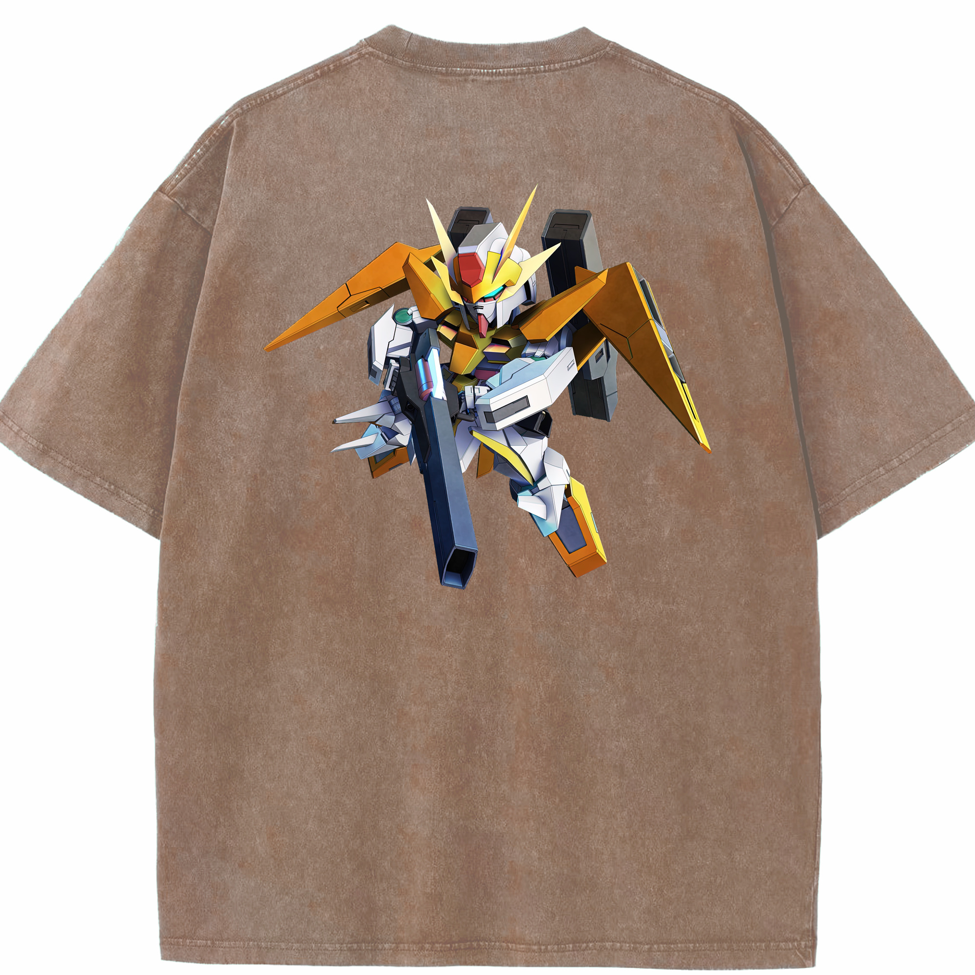 （画像用） 機動戦士ガンダム Mobile Suit Gundam 綿100% ヴィンテージ風 半袖Tシャツ（背面プリント）