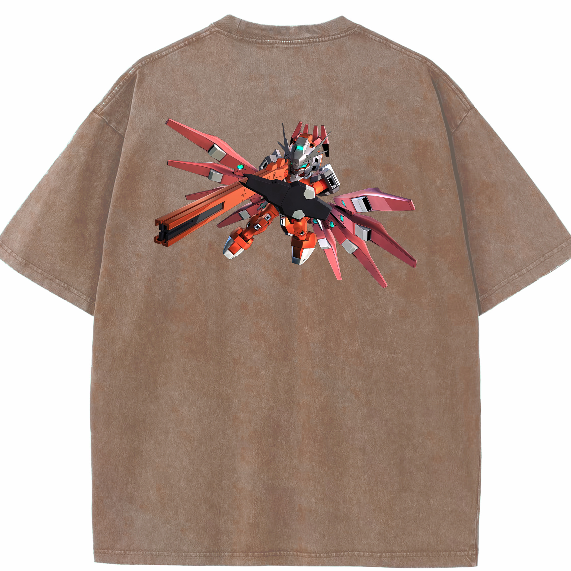 （画像用） 機動戦士ガンダム Mobile Suit Gundam 綿100% ヴィンテージ風 半袖Tシャツ（背面プリント）
