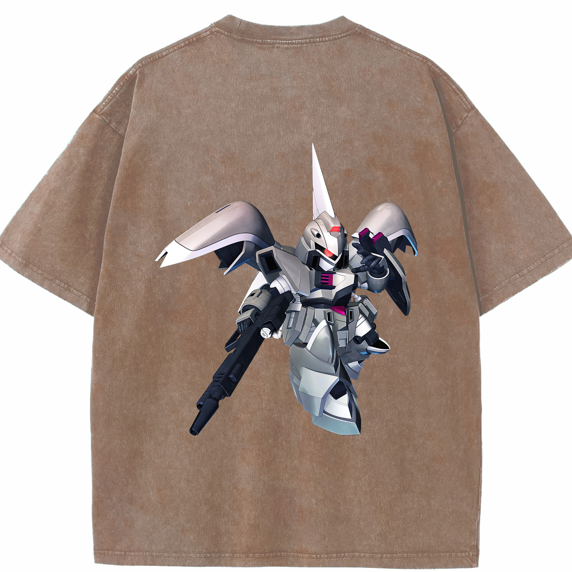 （画像用） 機動戦士ガンダム Mobile Suit Gundam 綿100% ヴィンテージ風 半袖Tシャツ（背面プリント）