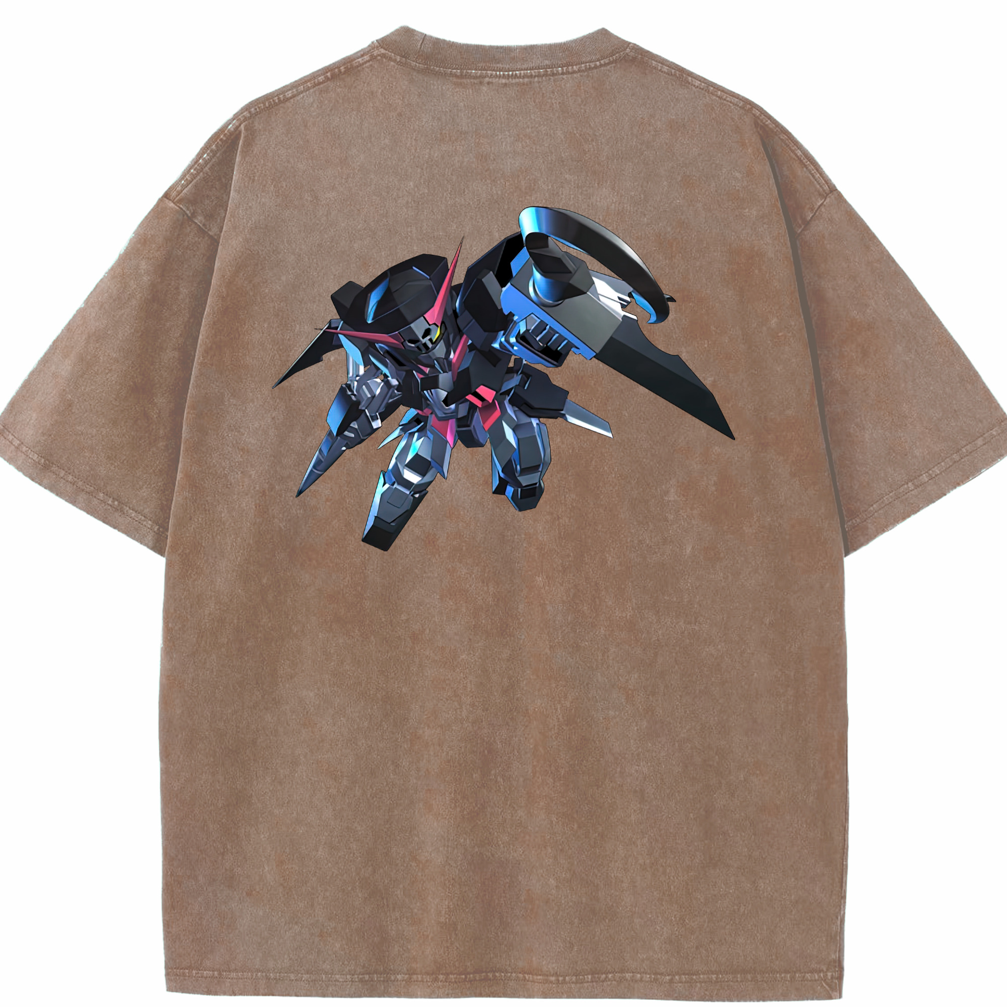 （画像用） 機動戦士ガンダム Mobile Suit Gundam 綿100% ヴィンテージ風 半袖Tシャツ（背面プリント）