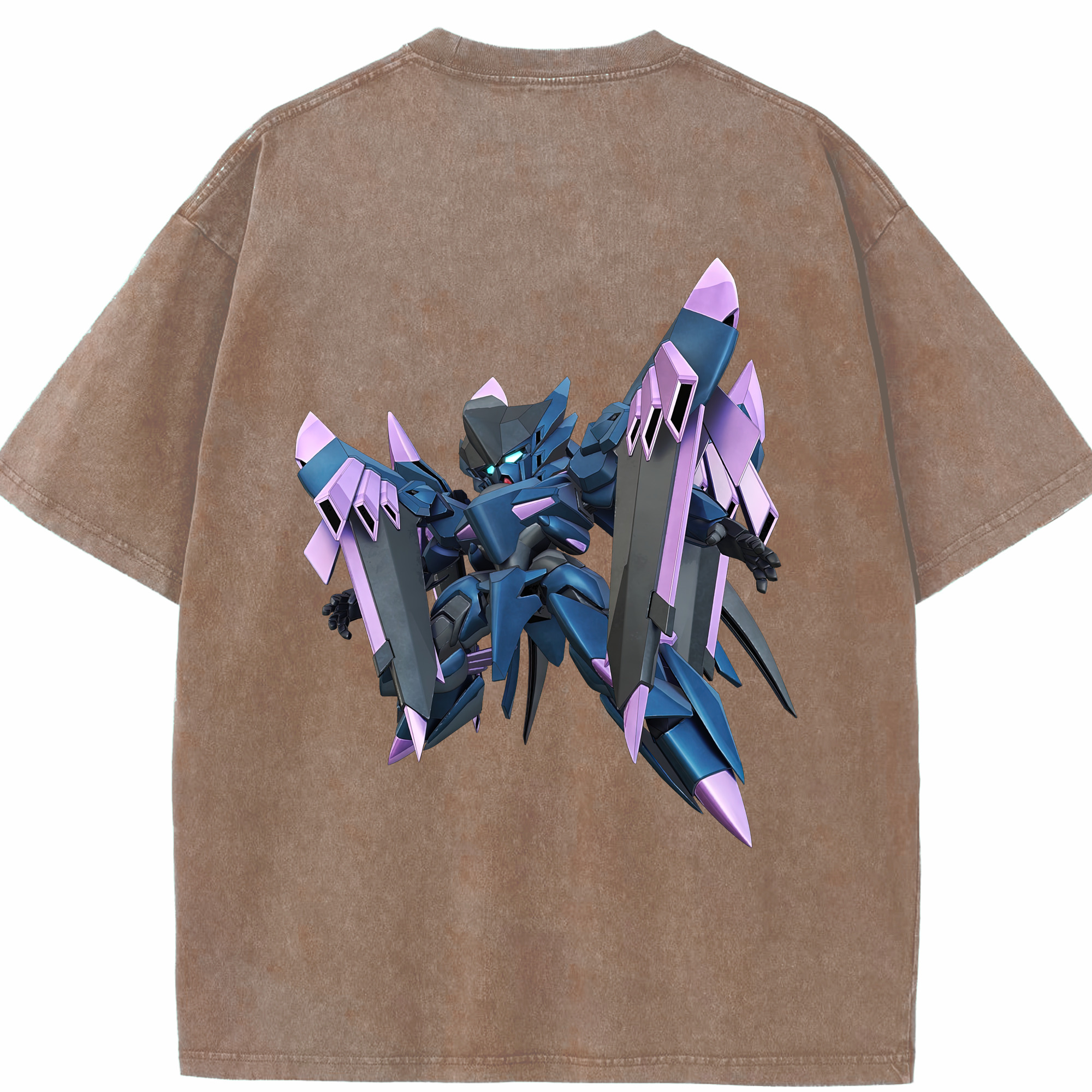 （画像用） 機動戦士ガンダム Mobile Suit Gundam 綿100% ヴィンテージ風 半袖Tシャツ（背面プリント）