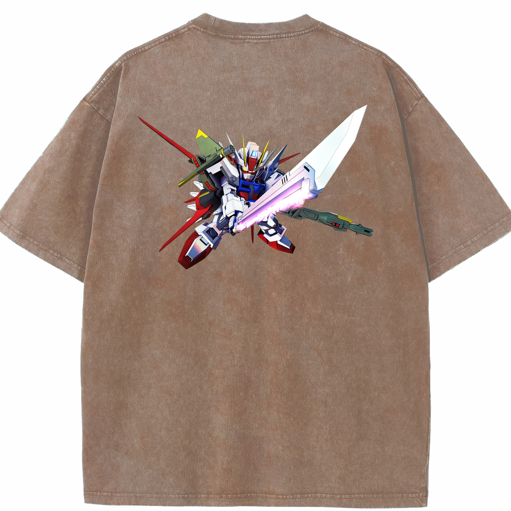（画像用） 機動戦士ガンダム Mobile Suit Gundam 綿100% ヴィンテージ風 半袖Tシャツ（背面プリント）