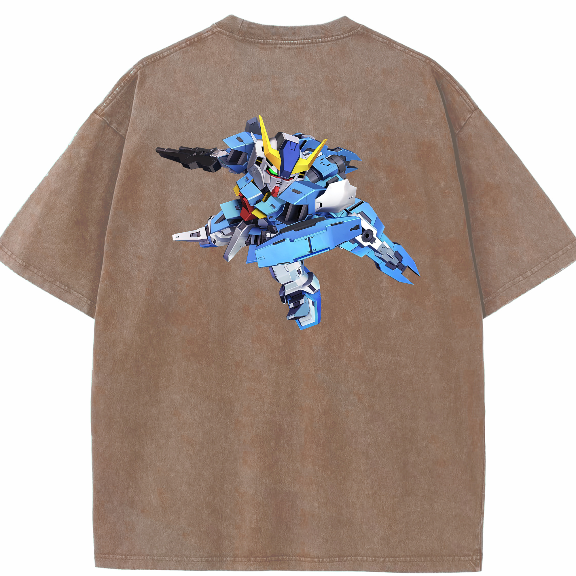 （画像用） 機動戦士ガンダム Mobile Suit Gundam 綿100% ヴィンテージ風 半袖Tシャツ（背面プリント）